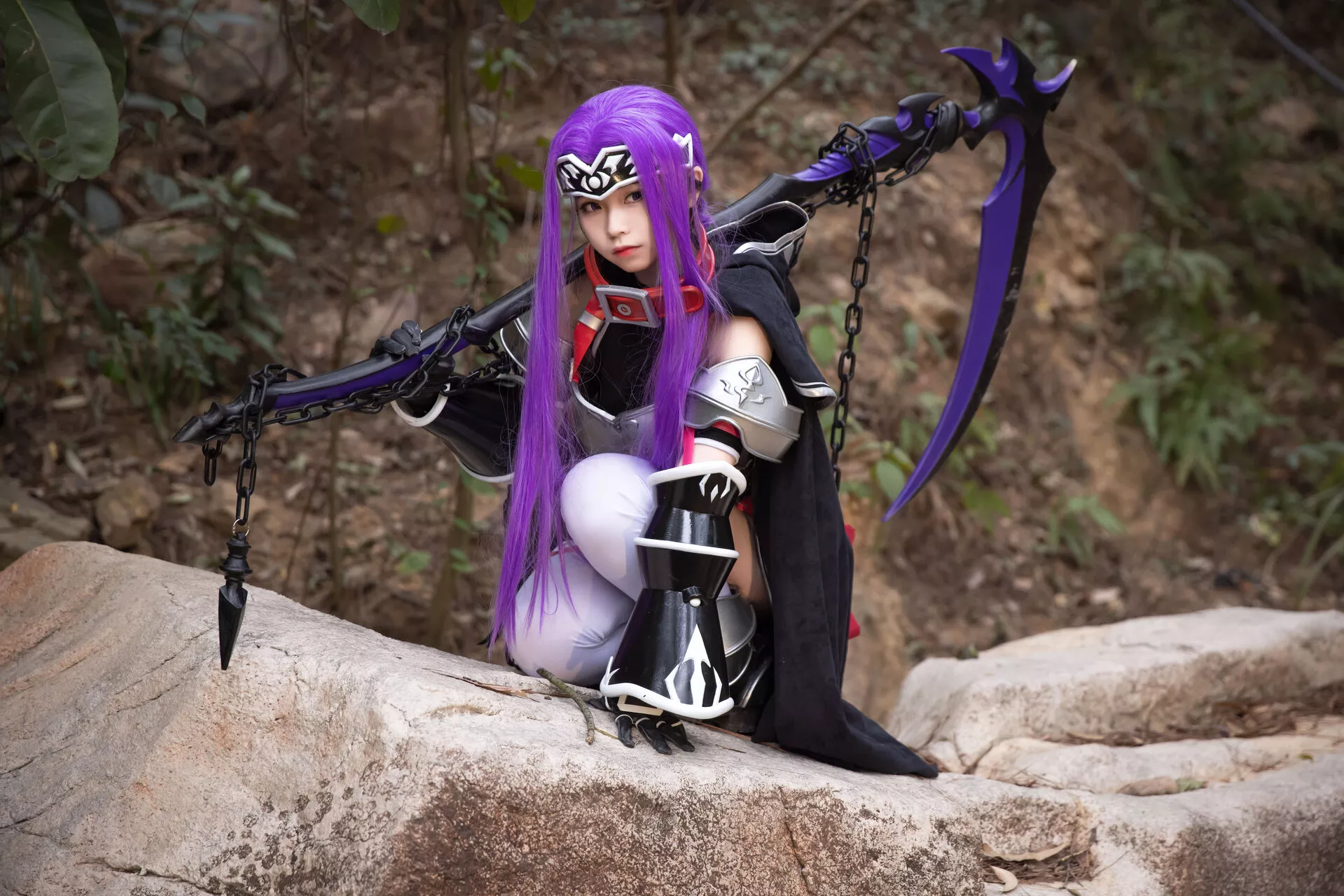 福报 Lily 美女 Medusa Cosplay 【G44 安娜 不会受伤】