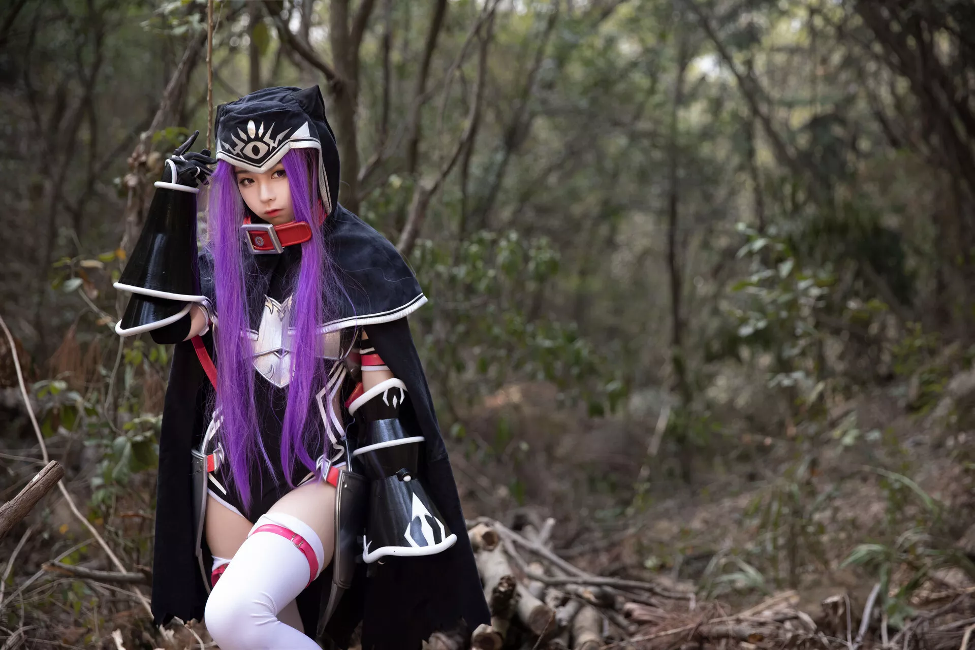 福报 Lily 美女 Medusa Cosplay 【G44 安娜 不会受伤】