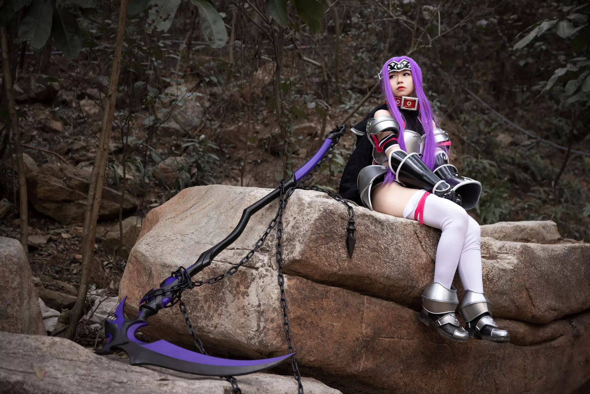 福报 Lily 美女 Medusa Cosplay 【G44 安娜 不会受伤】