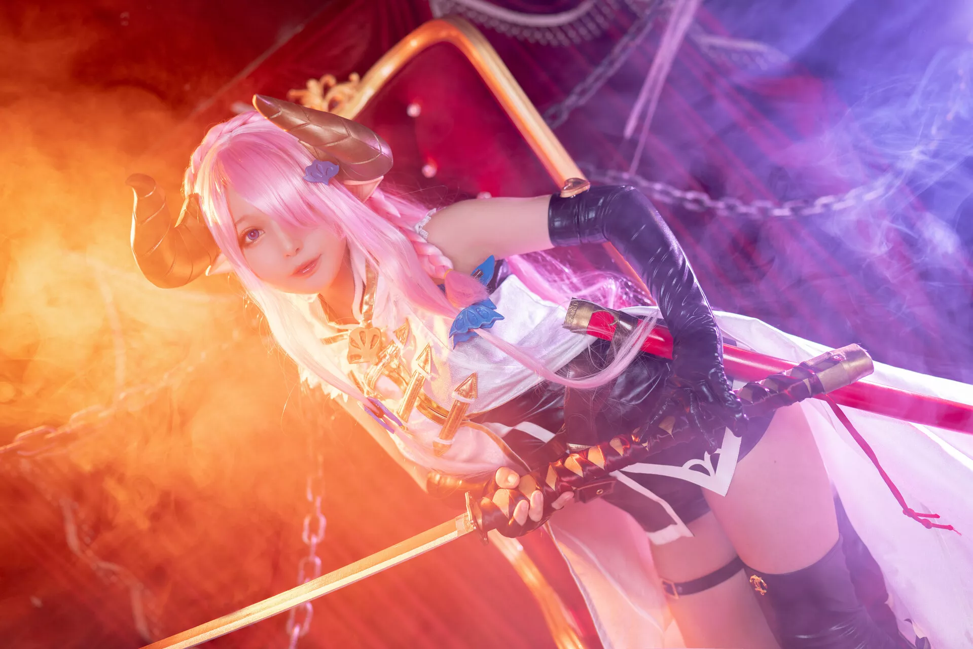 Granblue 福报 娜露 【黑猫猫】 梅亚 Narmaya Cosplay Fantasy 佳人