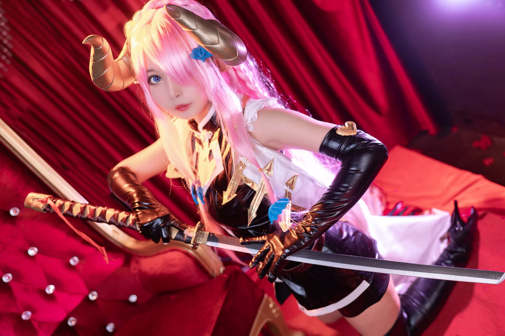 Granblue 福报 娜露 【黑猫猫】 梅亚 Narmaya Cosplay Fantasy 佳人