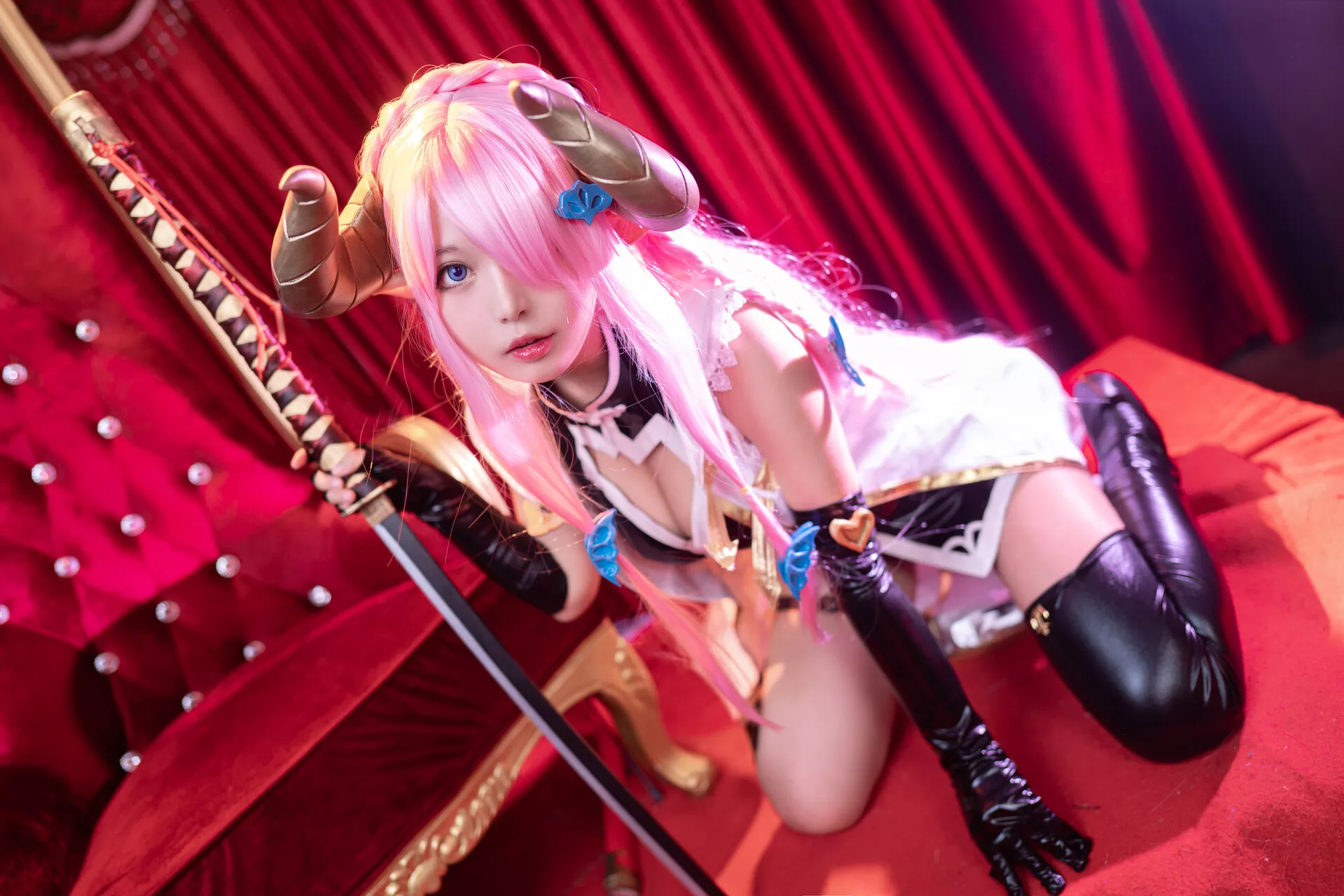 Granblue 福报 娜露 【黑猫猫】 梅亚 Narmaya Cosplay Fantasy 佳人