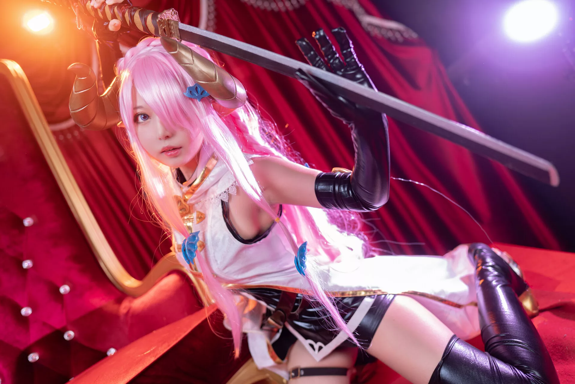 Granblue 福报 娜露 【黑猫猫】 梅亚 Narmaya Cosplay Fantasy 佳人