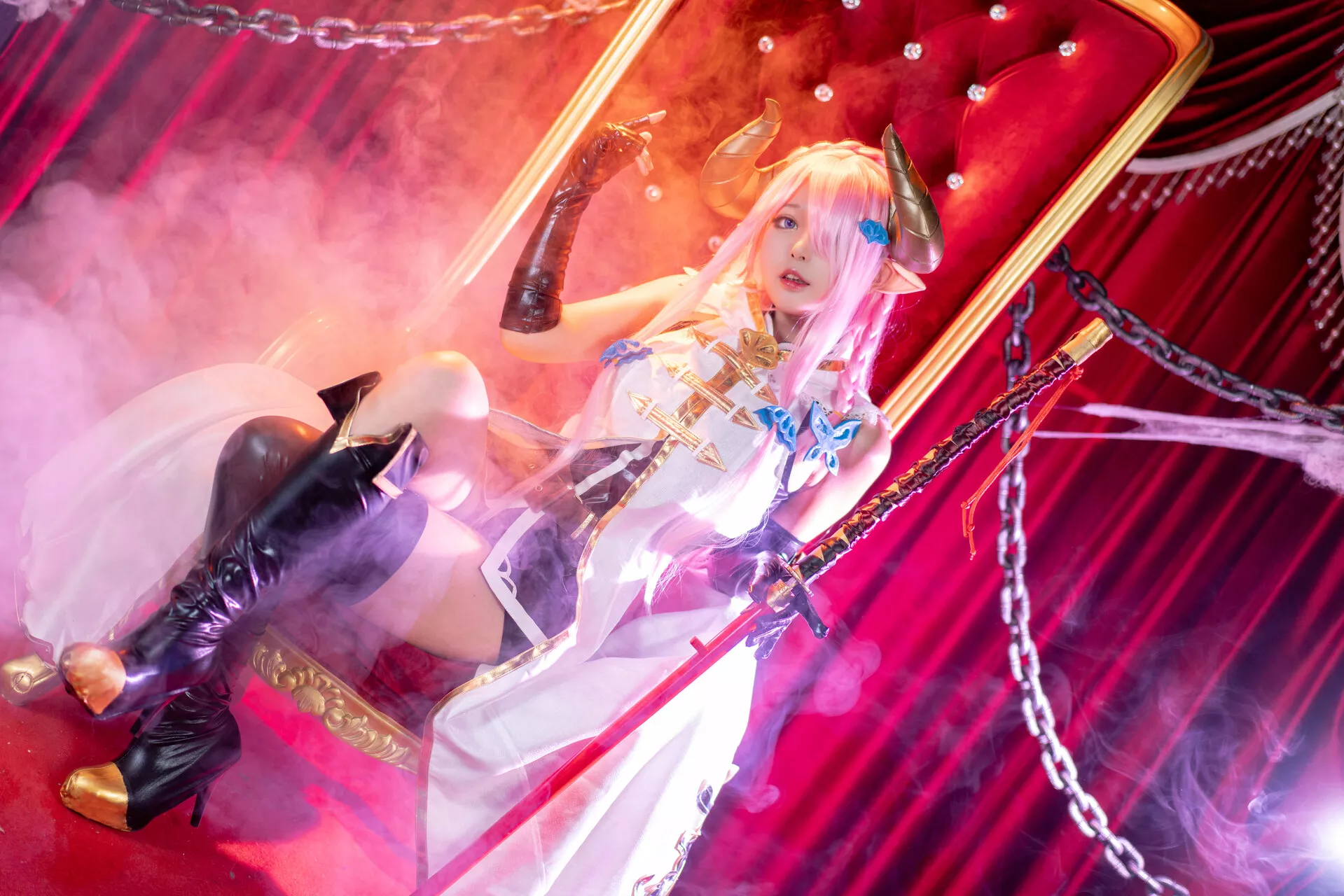 Granblue 福报 娜露 【黑猫猫】 梅亚 Narmaya Cosplay Fantasy 佳人