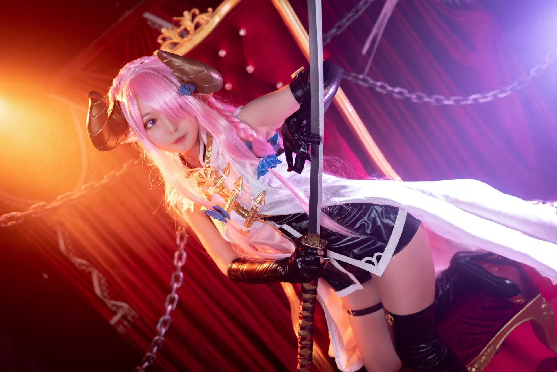 Granblue 福报 娜露 【黑猫猫】 梅亚 Narmaya Cosplay Fantasy 佳人