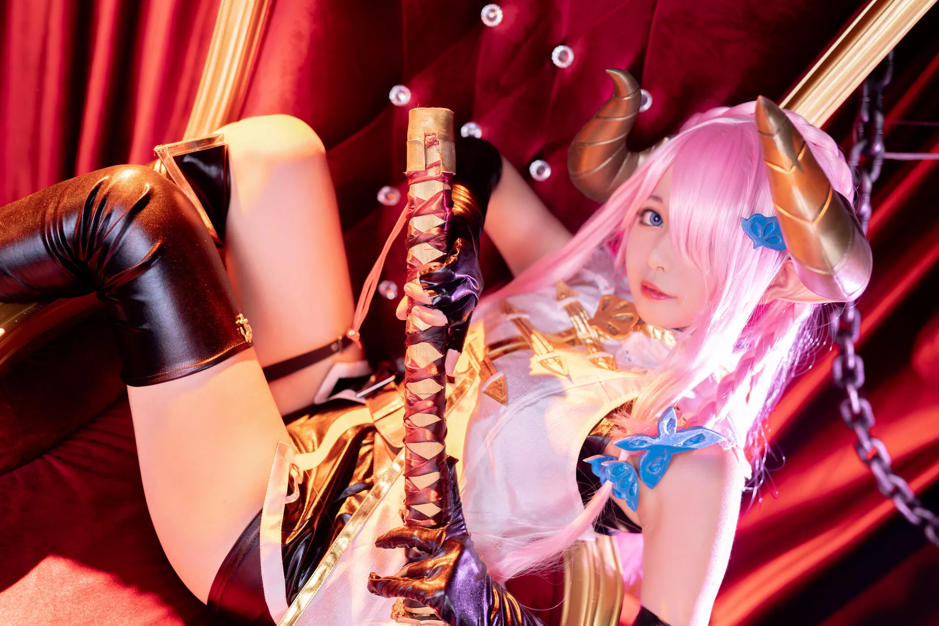 Granblue 福报 娜露 【黑猫猫】 梅亚 Narmaya Cosplay Fantasy 佳人