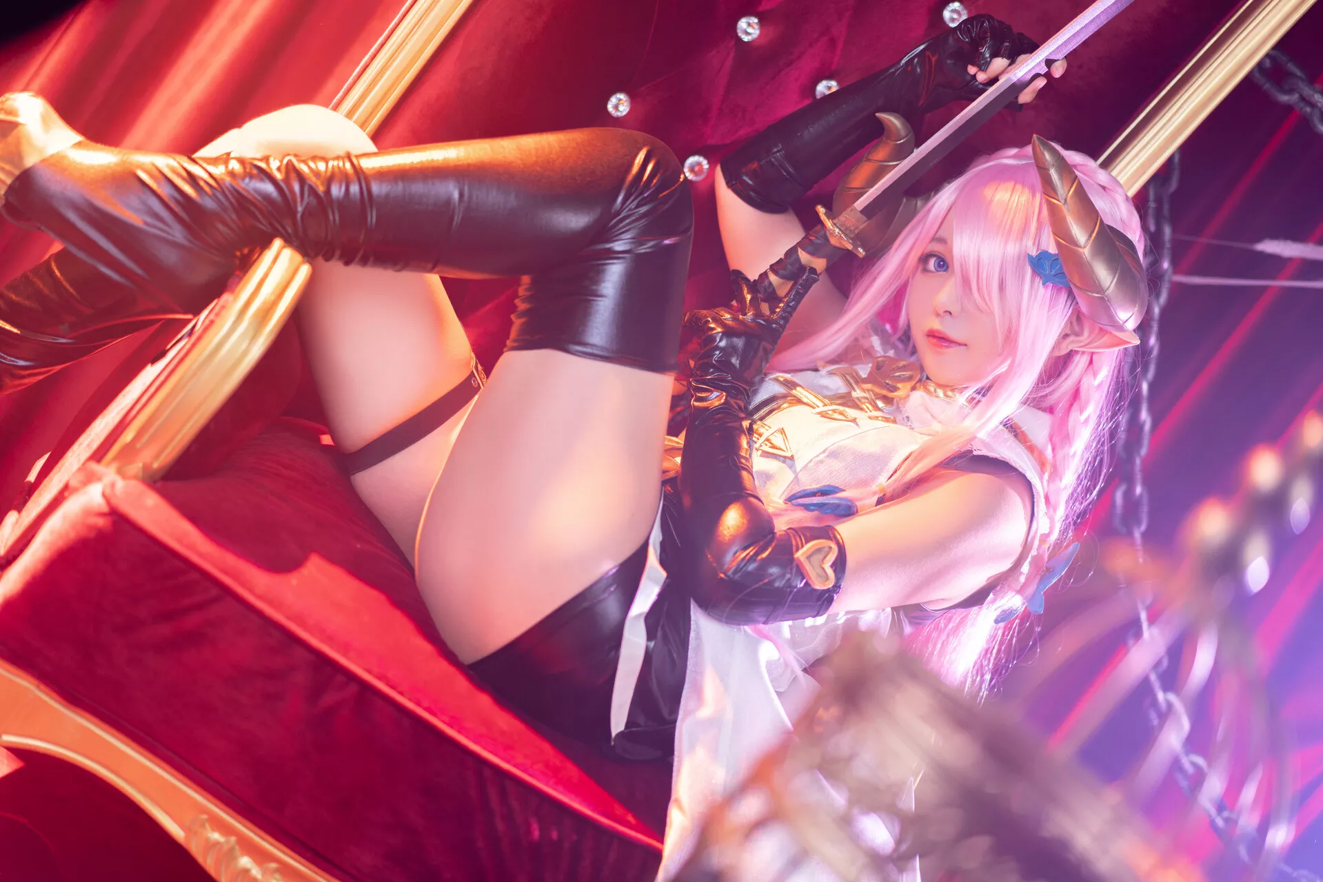 Granblue 福报 娜露 【黑猫猫】 梅亚 Narmaya Cosplay Fantasy 佳人