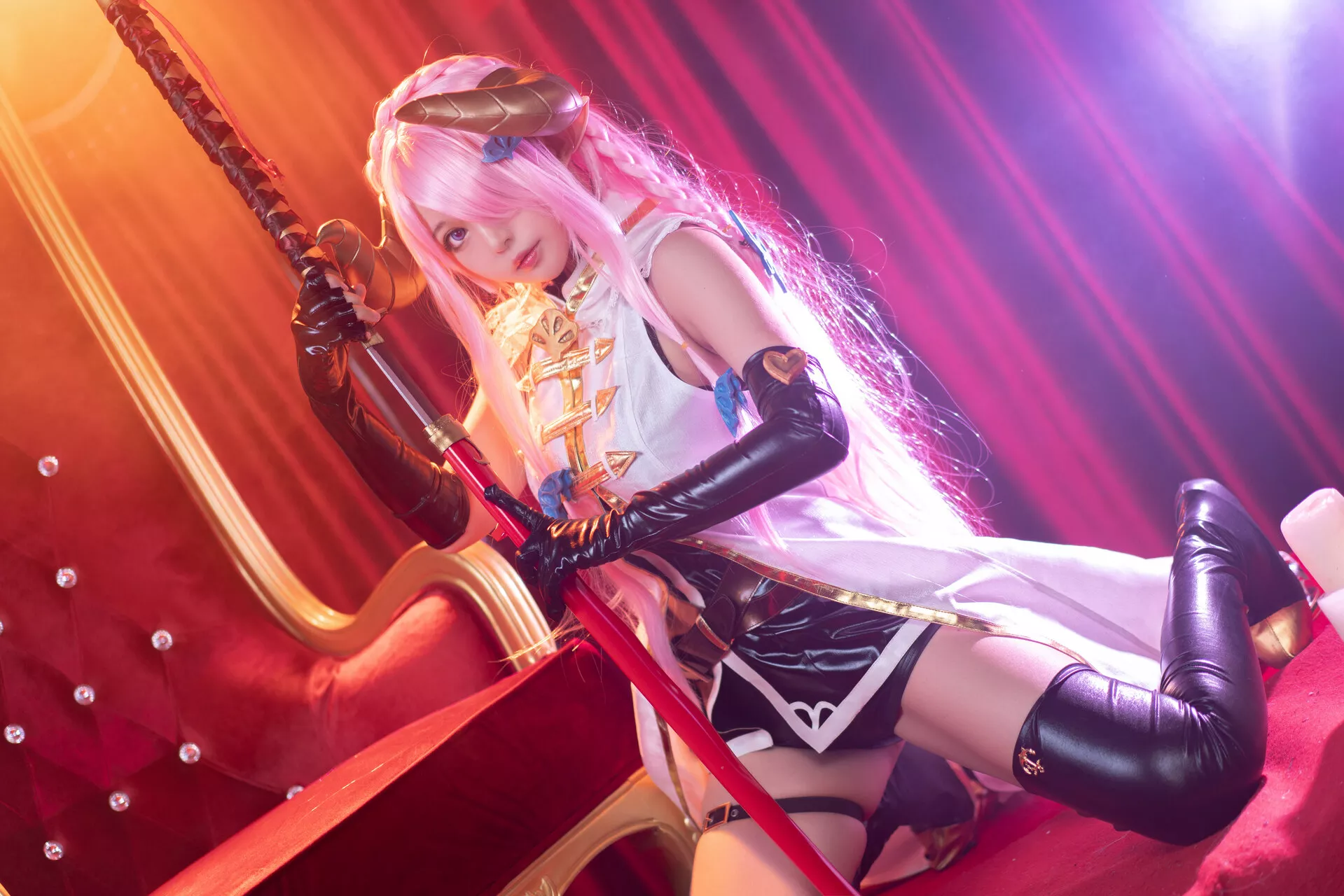 Granblue 福报 娜露 【黑猫猫】 梅亚 Narmaya Cosplay Fantasy 佳人