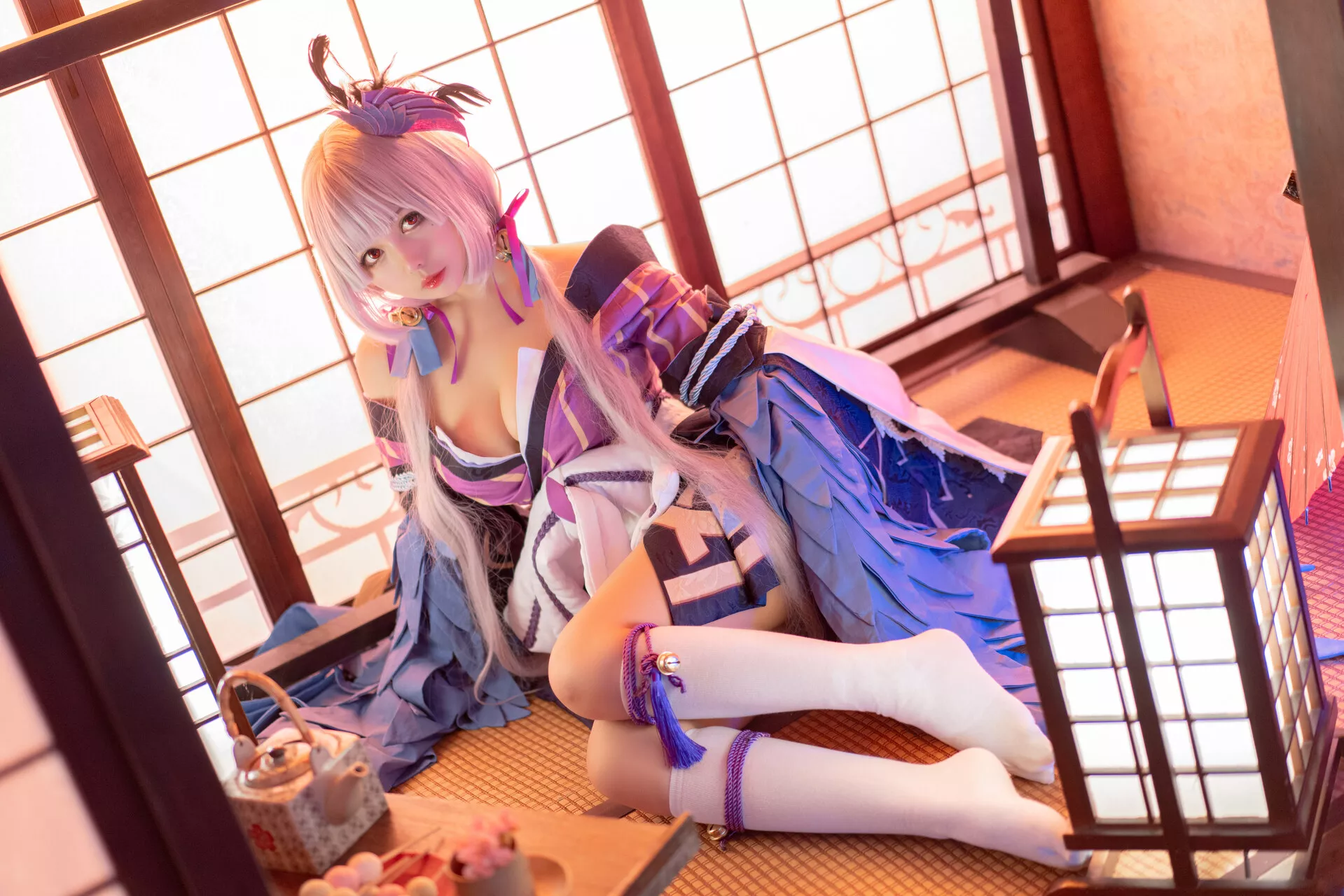 福报 Itsumade 仙女 Cosplay (Onmyoji �X醒 以津真天 ��阳师) 【黑猫猫】
