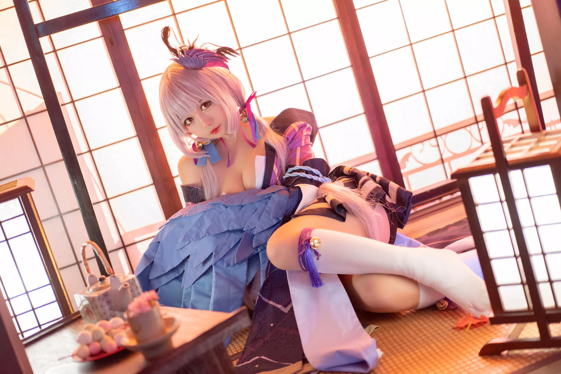 福报 Itsumade 仙女 Cosplay (Onmyoji �X醒 以津真天 ��阳师) 【黑猫猫】