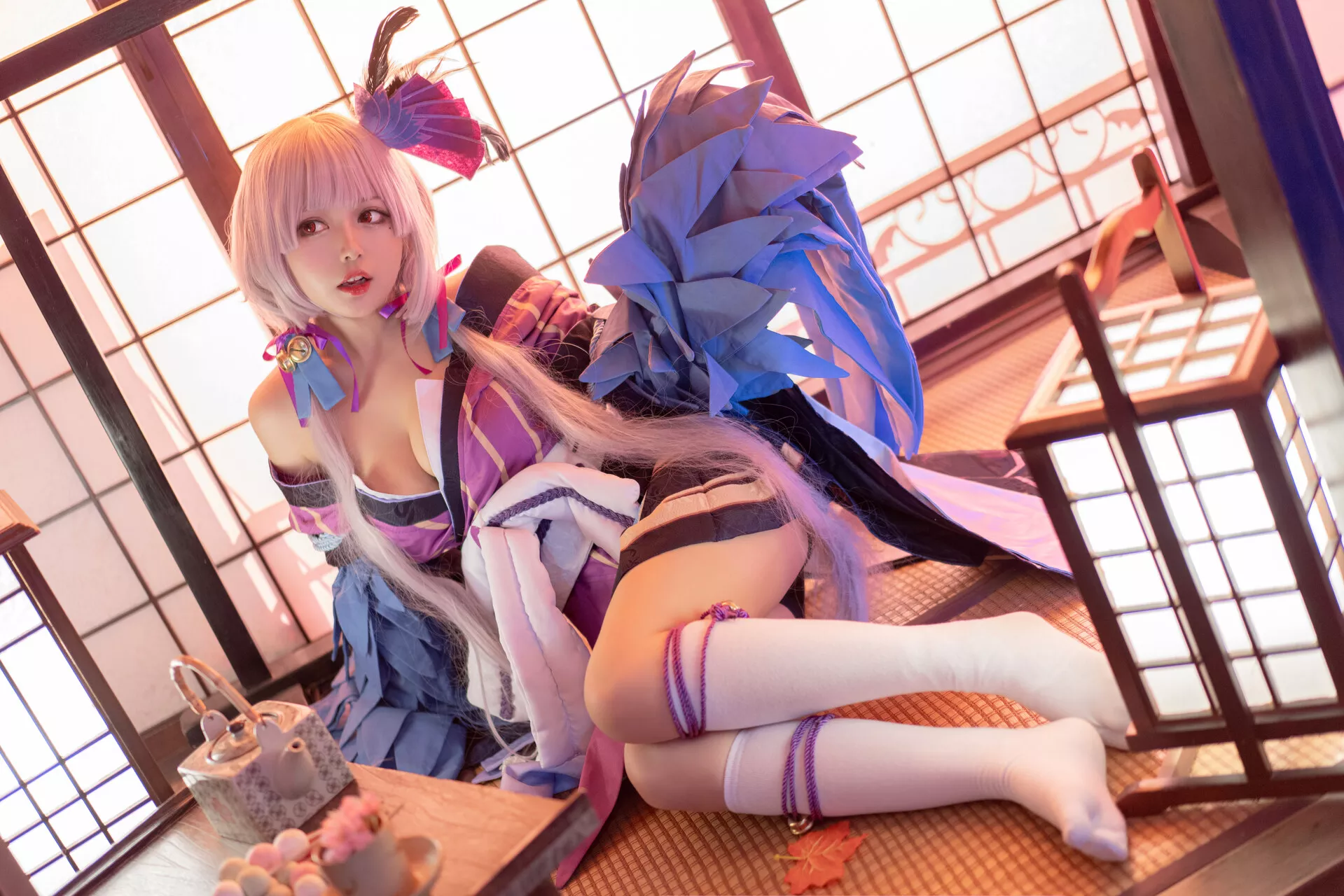 福报 Itsumade 仙女 Cosplay (Onmyoji �X醒 以津真天 ��阳师) 【黑猫猫】