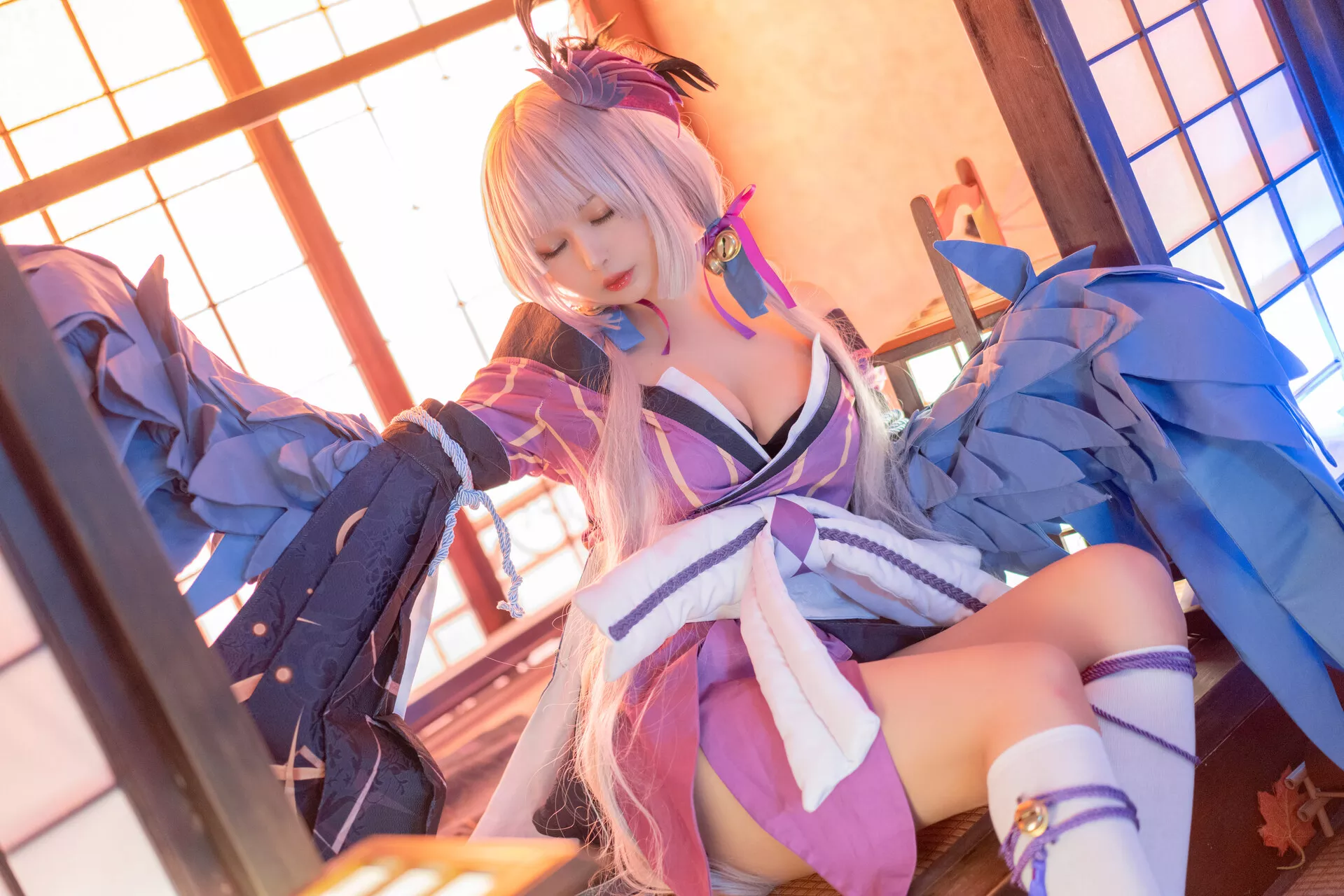 福报 Itsumade 仙女 Cosplay (Onmyoji �X醒 以津真天 ��阳师) 【黑猫猫】