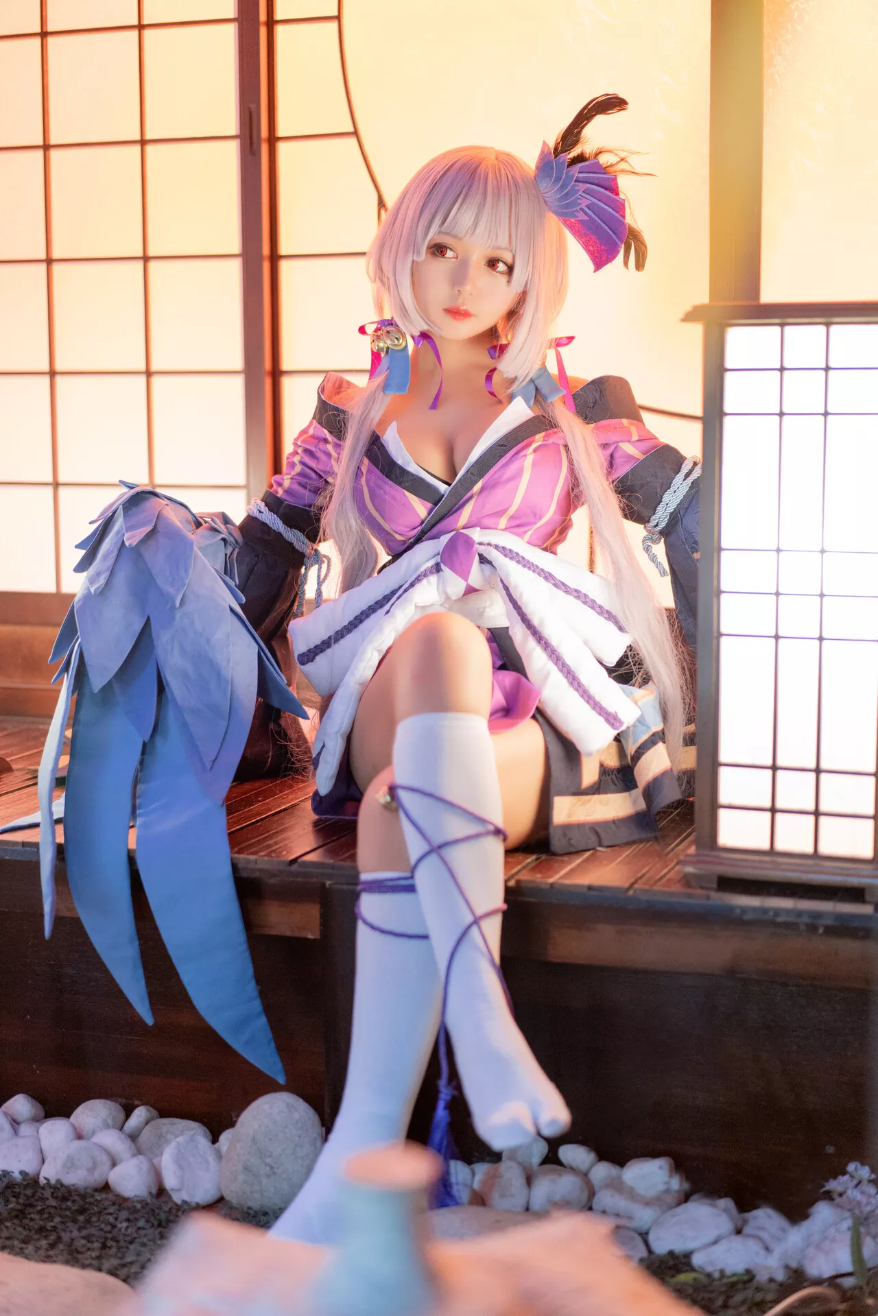 福报 Itsumade 仙女 Cosplay (Onmyoji �X醒 以津真天 ��阳师) 【黑猫猫】