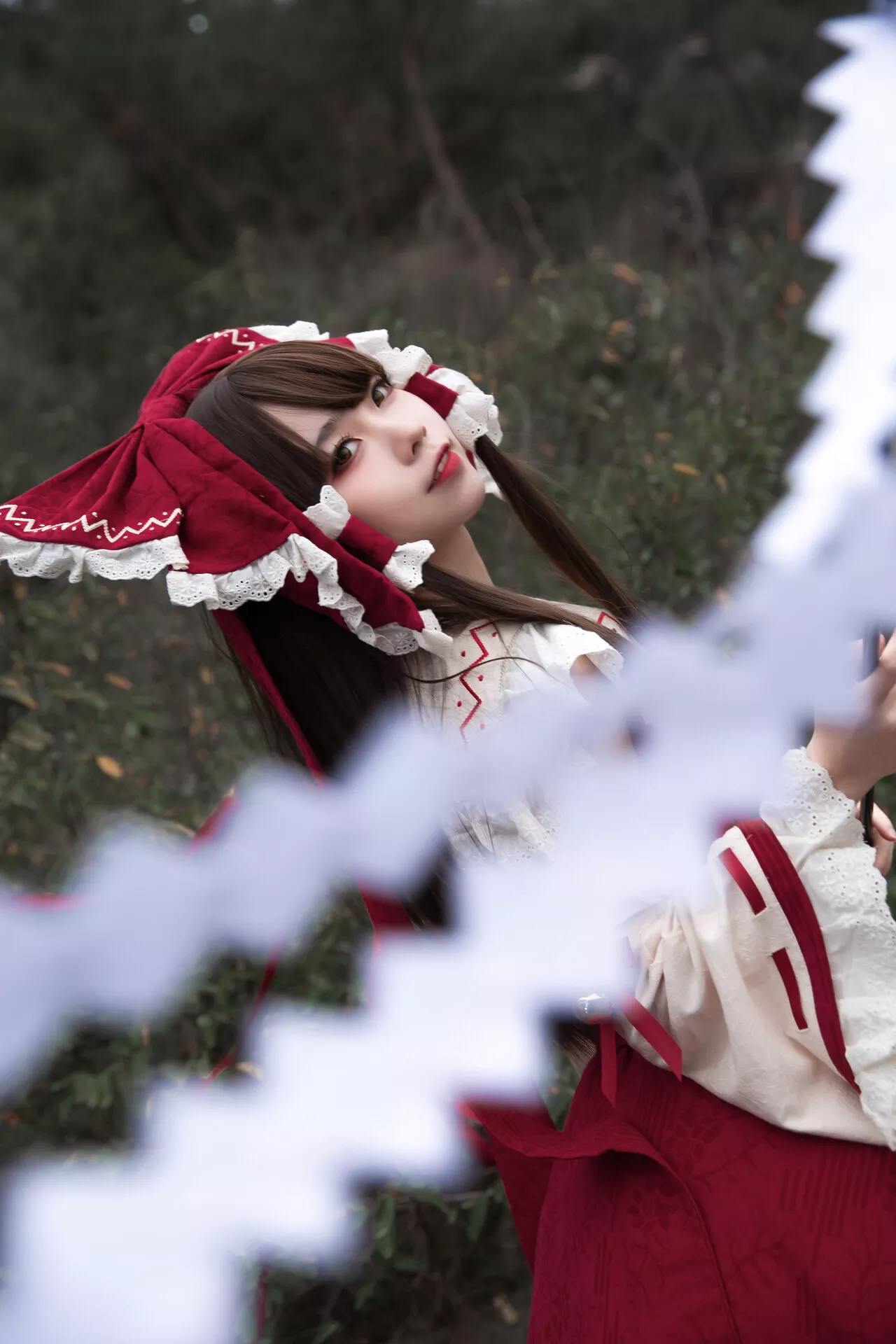 Hakurei 灵梦 博丽灵梦 【G44 Reimu 福利 美女 不会受伤】 Cosplay
