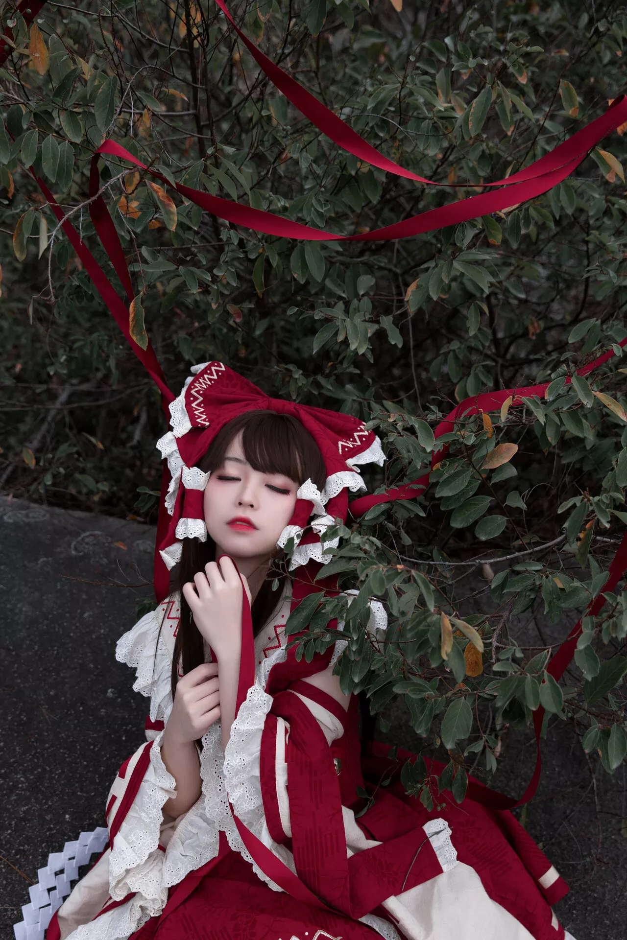 Hakurei 灵梦 博丽灵梦 【G44 Reimu 福利 美女 不会受伤】 Cosplay