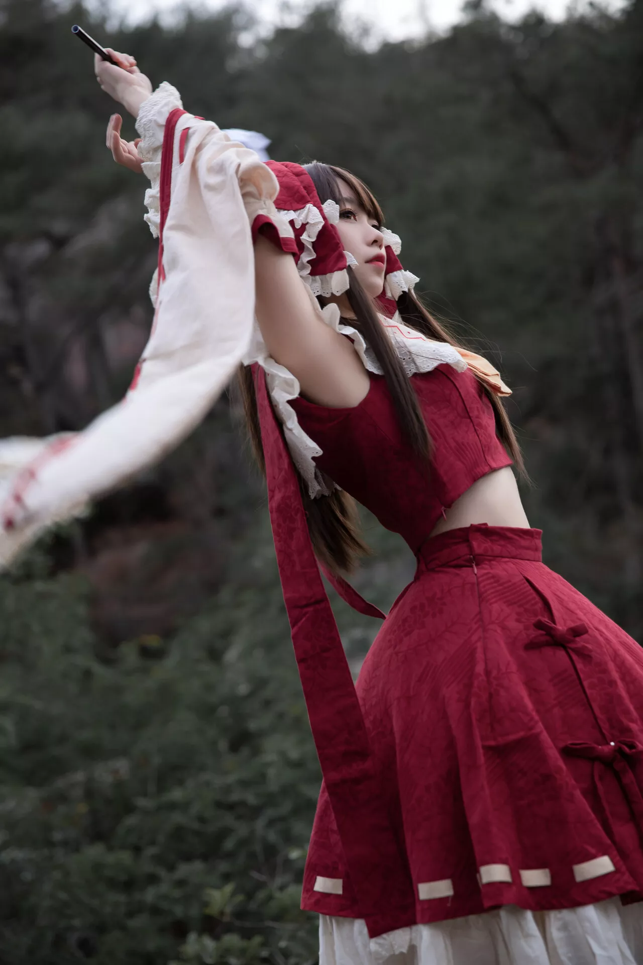 Hakurei 灵梦 博丽灵梦 【G44 Reimu 福利 美女 不会受伤】 Cosplay