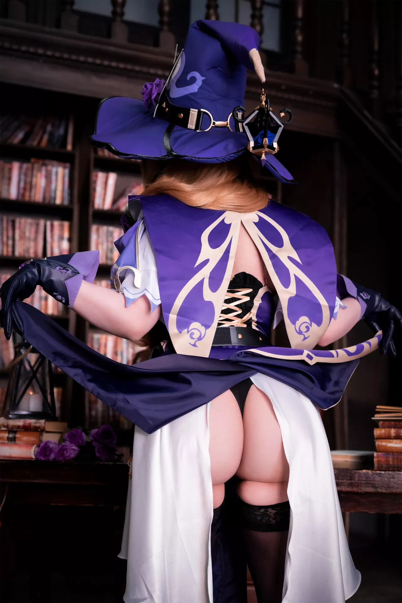 Impact 美女 【Yoshi Genshin Minci 福利 Lisa Nobi】 Cosplay