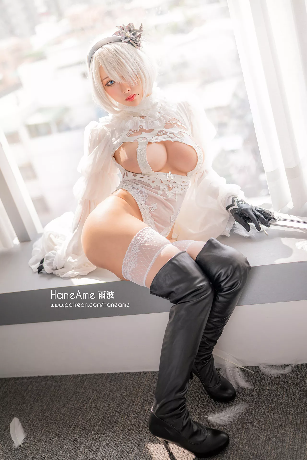 2B Cosplay Dress 【HaneAme 佳人 Wedding 福利 雨波】 Version