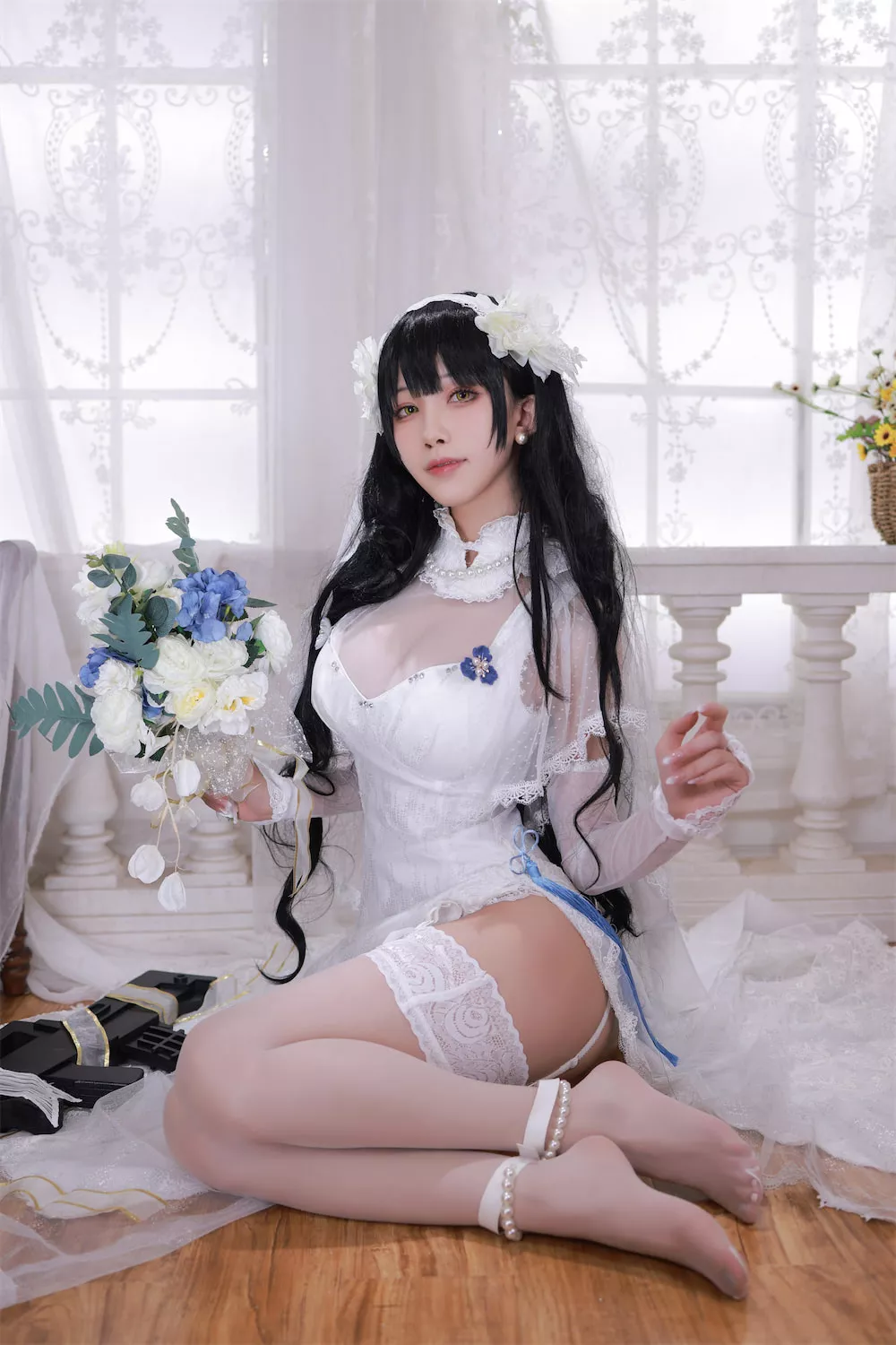 95式自动步枪 福报 Aqua】 私拍 福报 Type 仙女 Cosplay Groza GirlsFrontline player 【水淼 cos 95