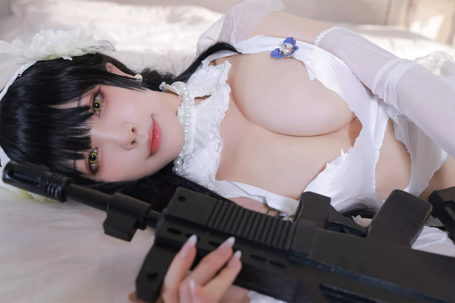 95式自动步枪 福报 Aqua】 私拍 福报 Type 仙女 Cosplay Groza GirlsFrontline player 【水淼 cos 95