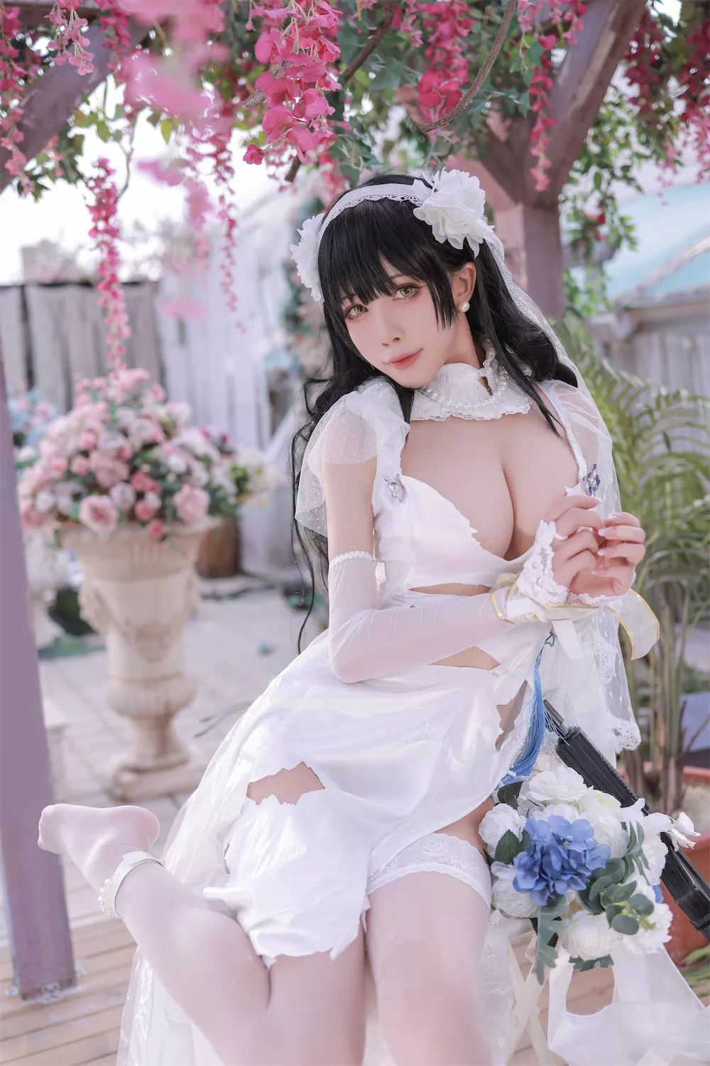 95式自动步枪 福报 Aqua】 私拍 福报 Type 仙女 Cosplay Groza GirlsFrontline player 【水淼 cos 95
