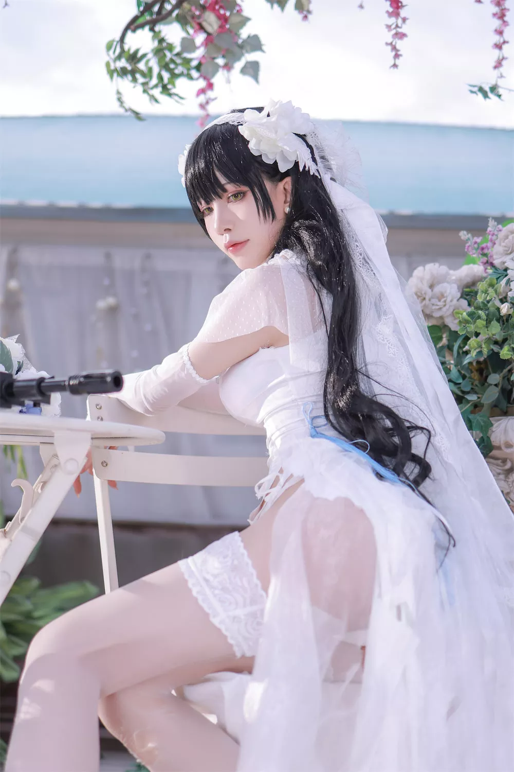 95式自动步枪 福报 Aqua】 私拍 福报 Type 仙女 Cosplay Groza GirlsFrontline player 【水淼 cos 95