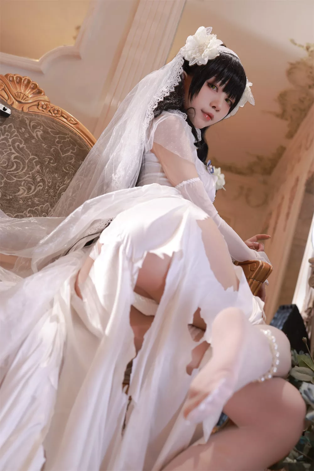 95式自动步枪 福报 Aqua】 私拍 福报 Type 仙女 Cosplay Groza GirlsFrontline player 【水淼 cos 95