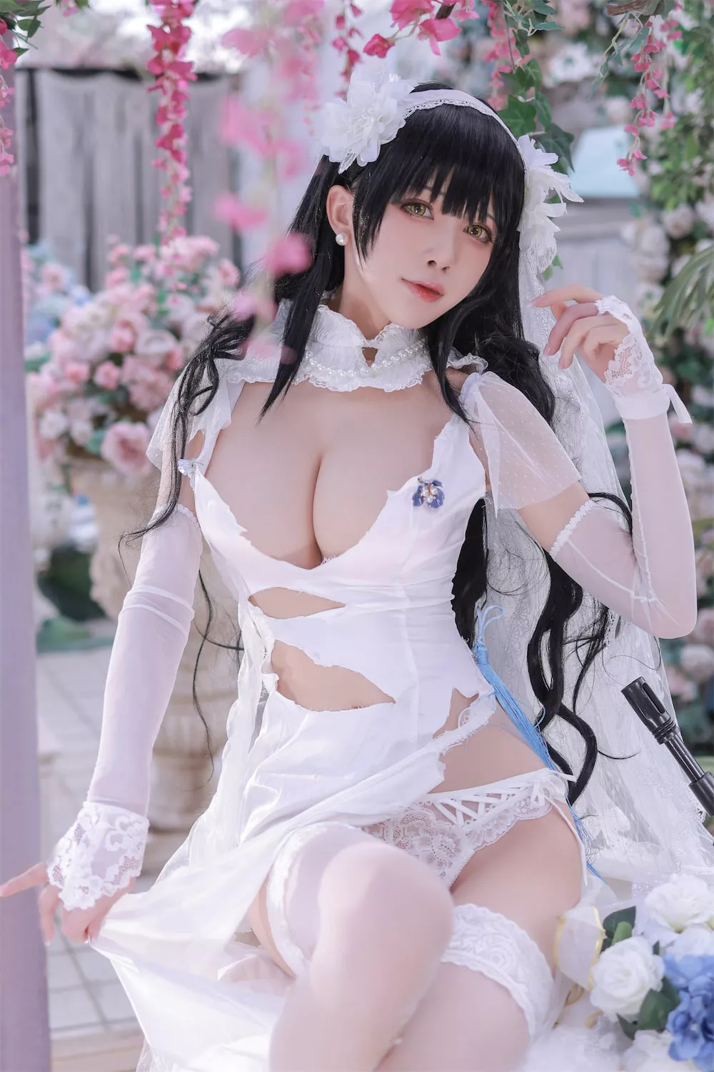95式自动步枪 福报 Aqua】 私拍 福报 Type 仙女 Cosplay Groza GirlsFrontline player 【水淼 cos 95