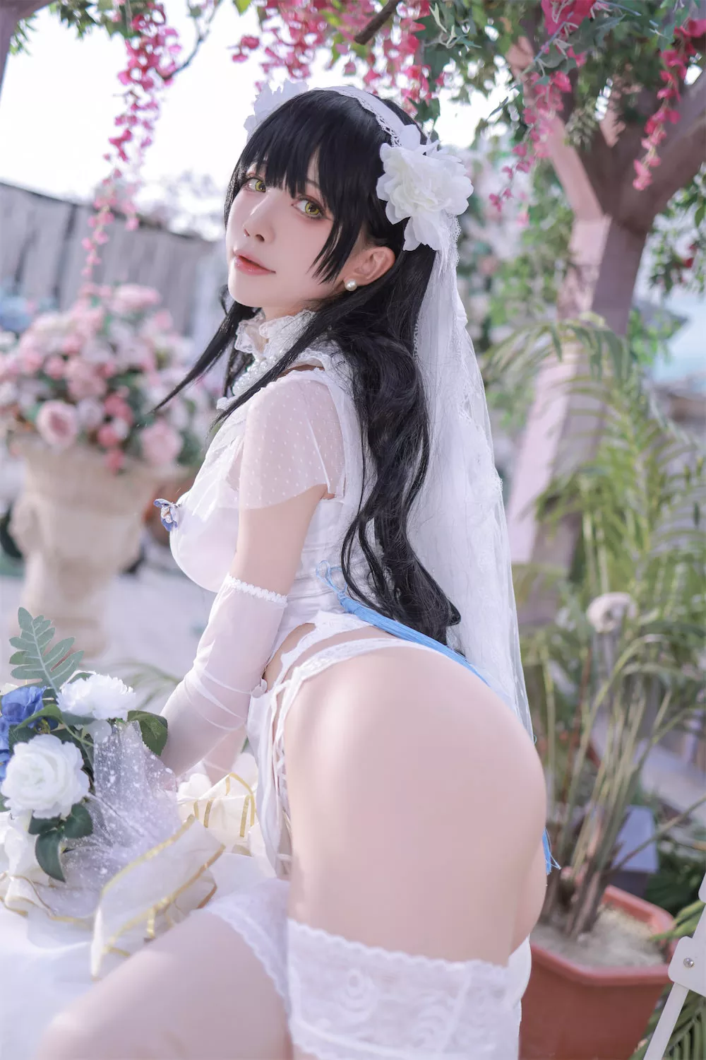 95式自动步枪 福报 Aqua】 私拍 福报 Type 仙女 Cosplay Groza GirlsFrontline player 【水淼 cos 95