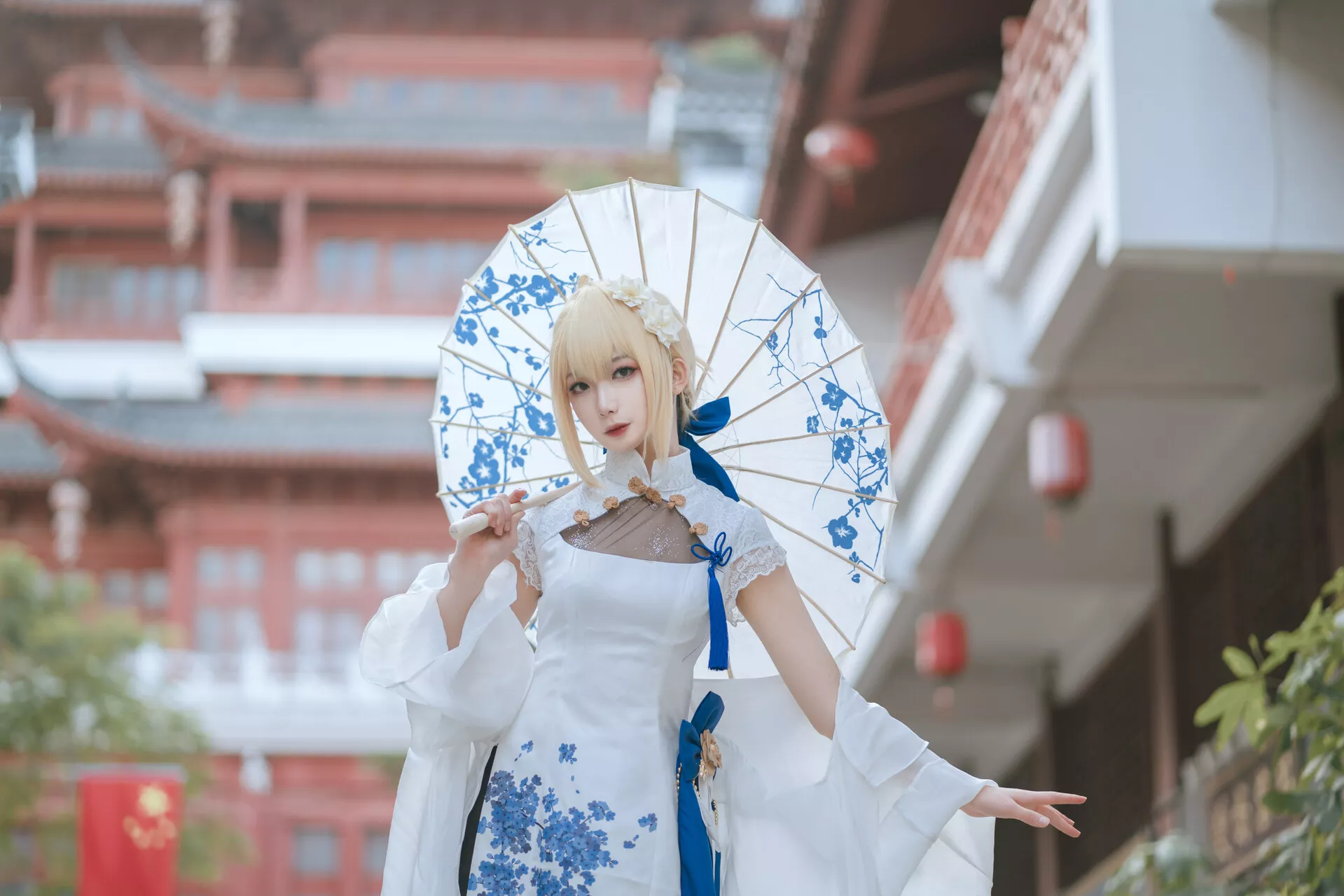 福利 No.2 Cosplay 【封疆疆 Arturia v】 美人 Pendragon saber旗袍