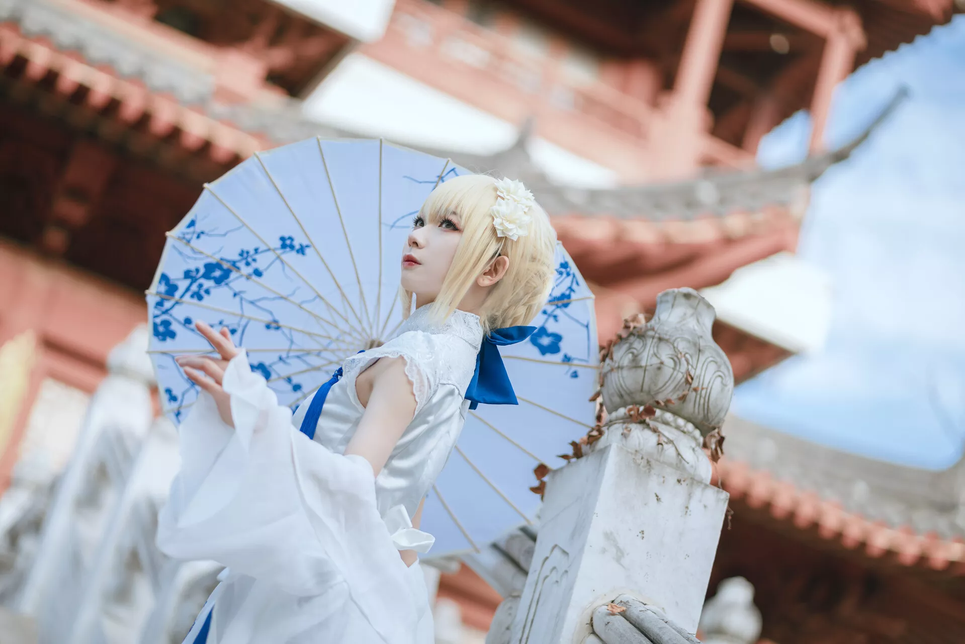 福利 No.2 Cosplay 【封疆疆 Arturia v】 美人 Pendragon saber旗袍