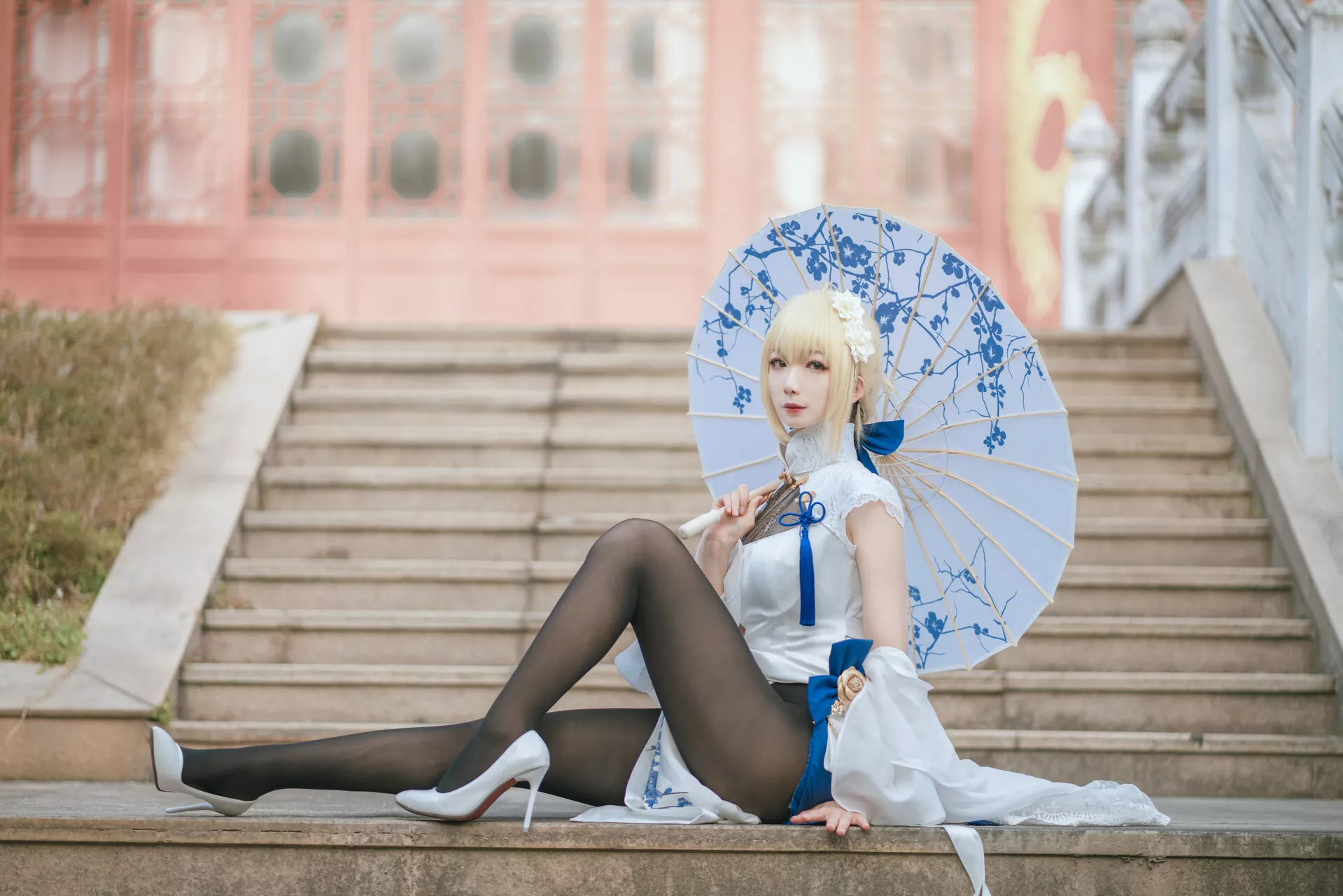福利 No.2 Cosplay 【封疆疆 Arturia v】 美人 Pendragon saber旗袍
