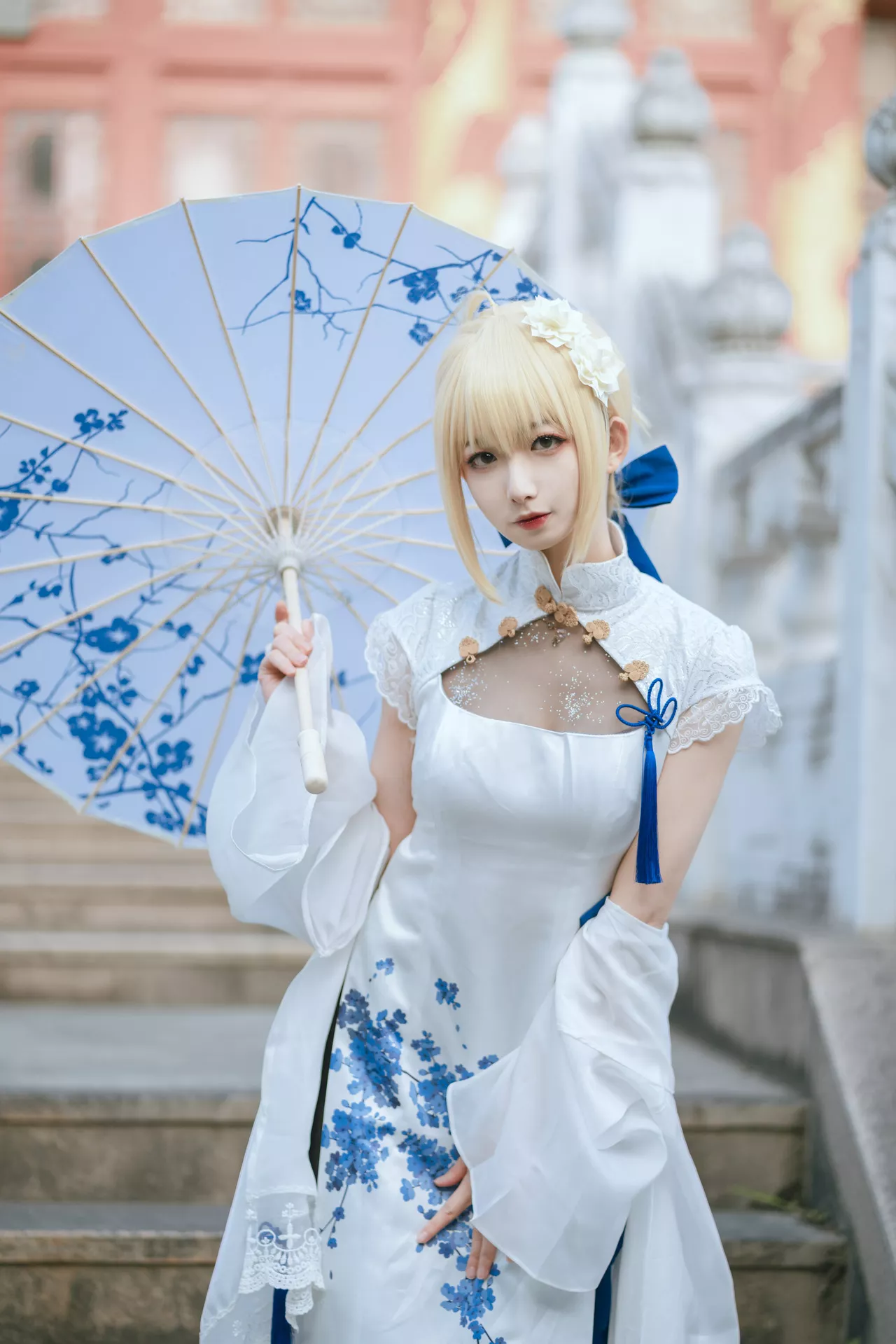 福利 No.2 Cosplay 【封疆疆 Arturia v】 美人 Pendragon saber旗袍