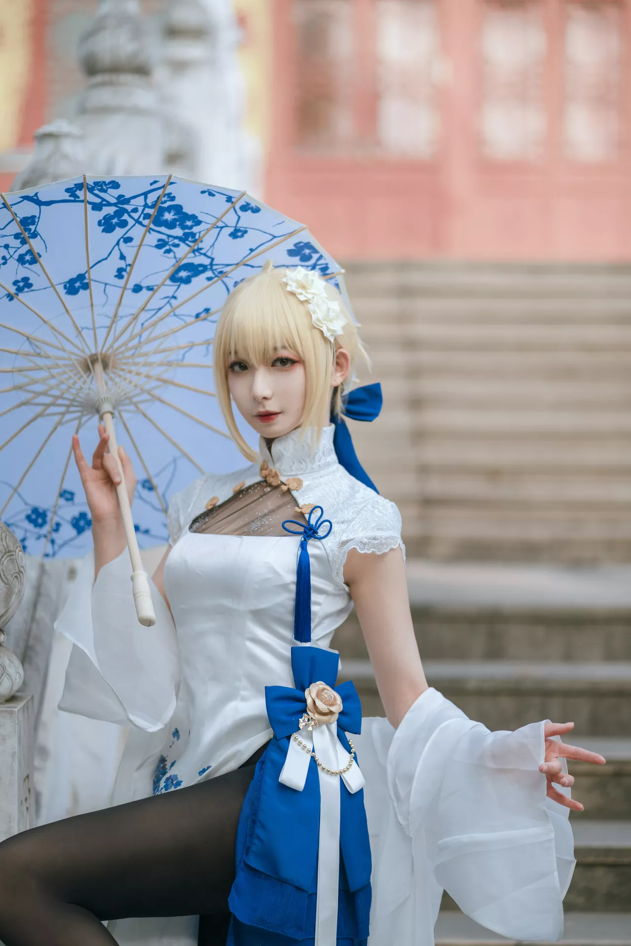 福利 No.2 Cosplay 【封疆疆 Arturia v】 美人 Pendragon saber旗袍