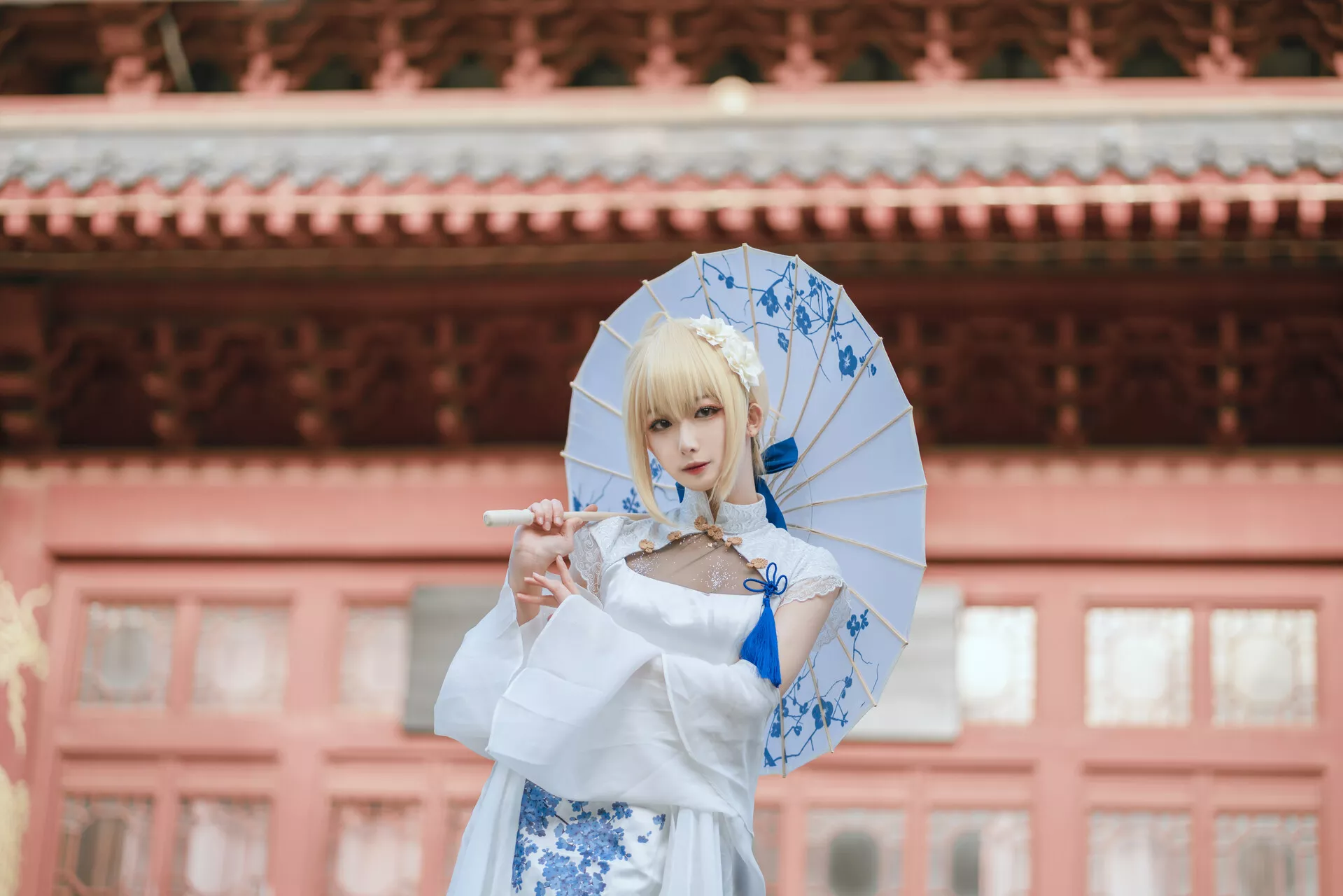 福利 No.2 Cosplay 【封疆疆 Arturia v】 美人 Pendragon saber旗袍