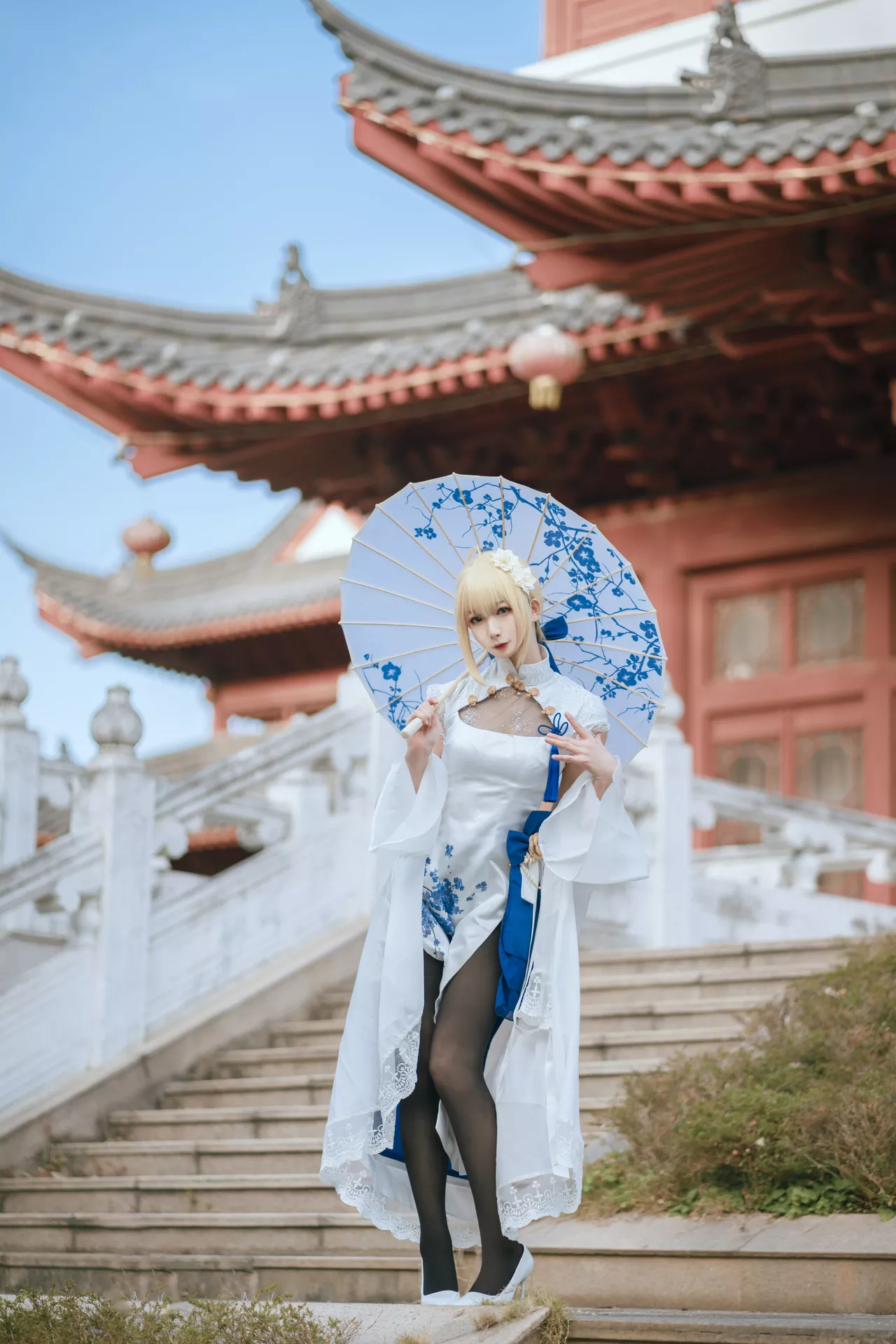 福利 No.2 Cosplay 【封疆疆 Arturia v】 美人 Pendragon saber旗袍