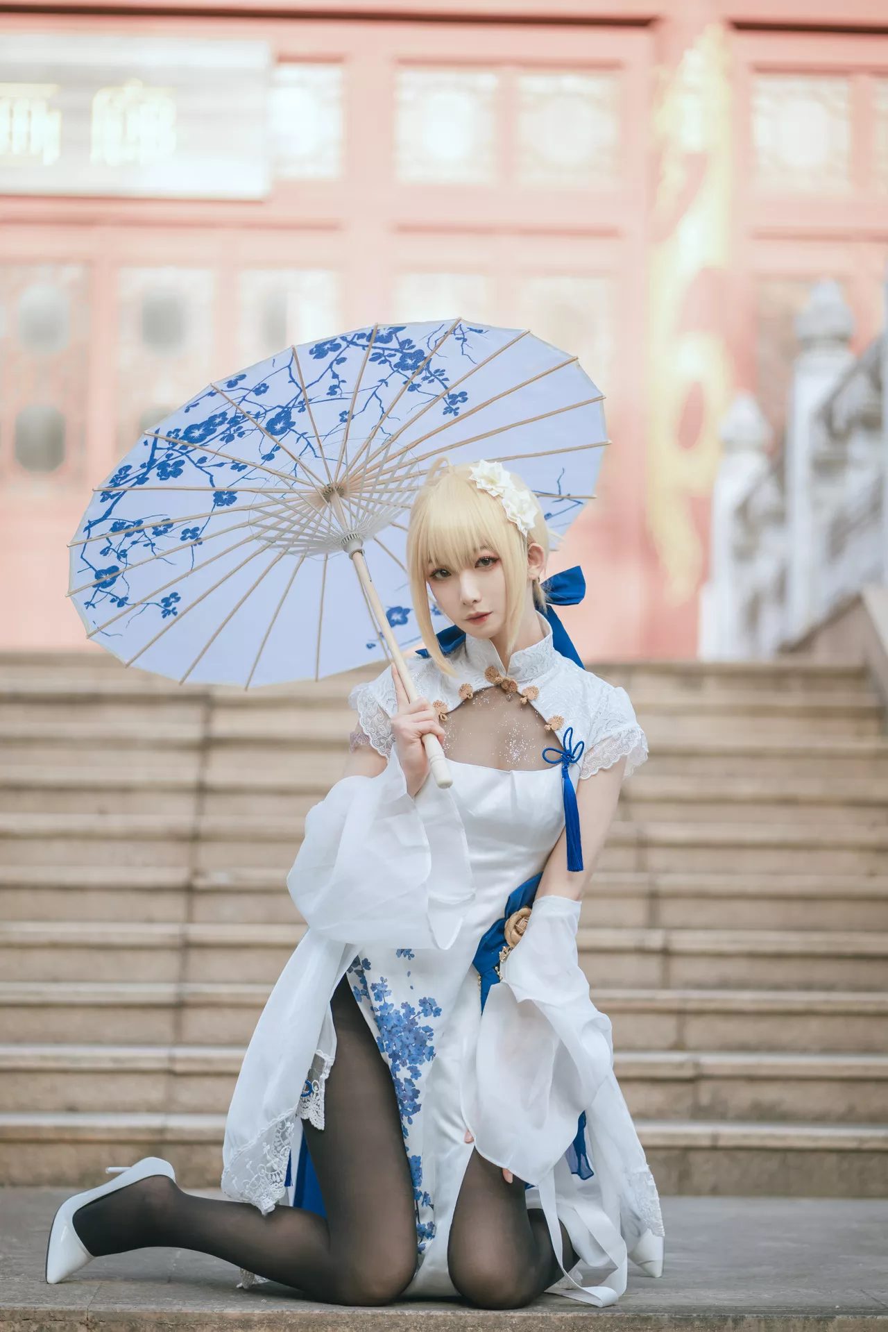 福利 No.2 Cosplay 【封疆疆 Arturia v】 美人 Pendragon saber旗袍