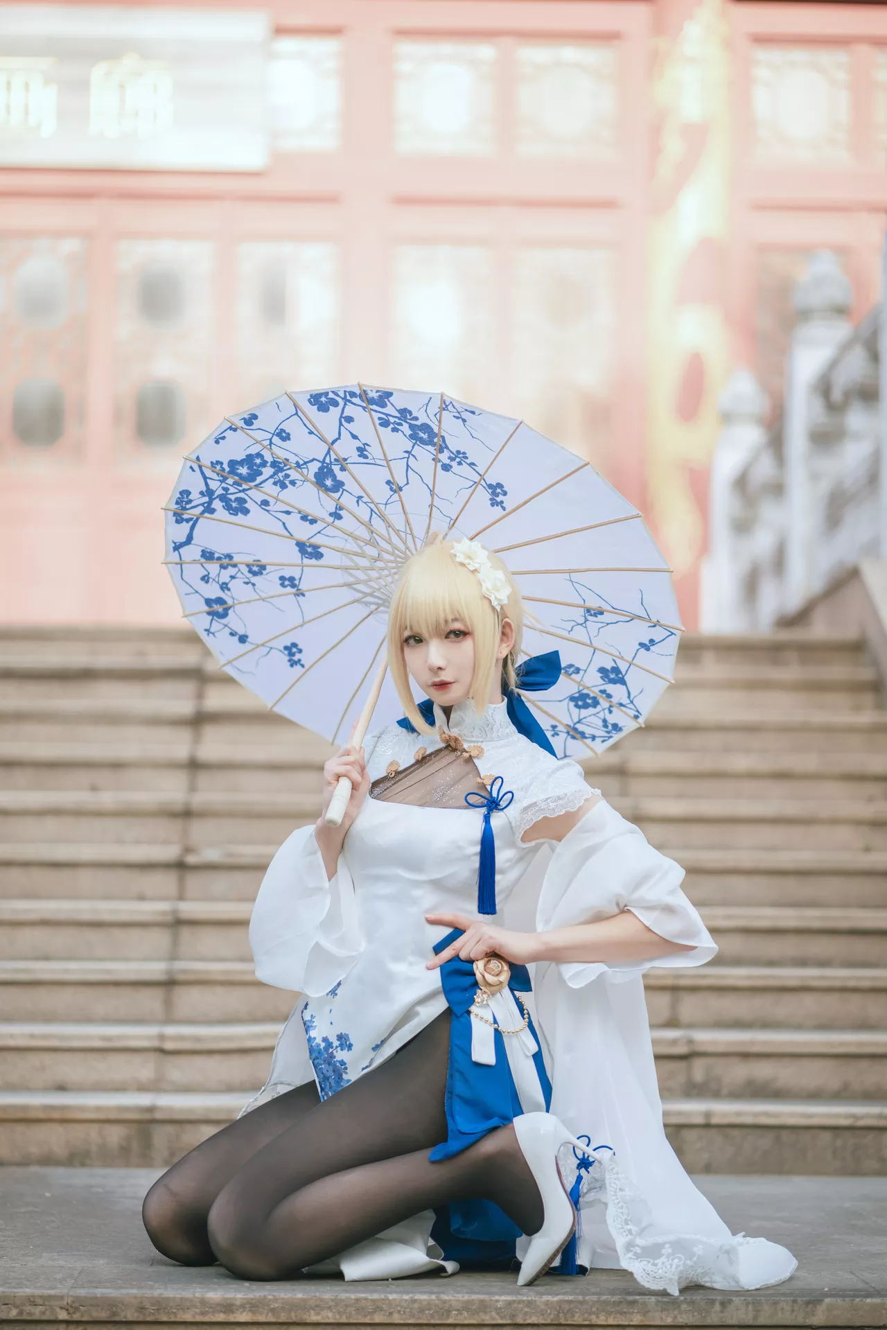 福利 No.2 Cosplay 【封疆疆 Arturia v】 美人 Pendragon saber旗袍