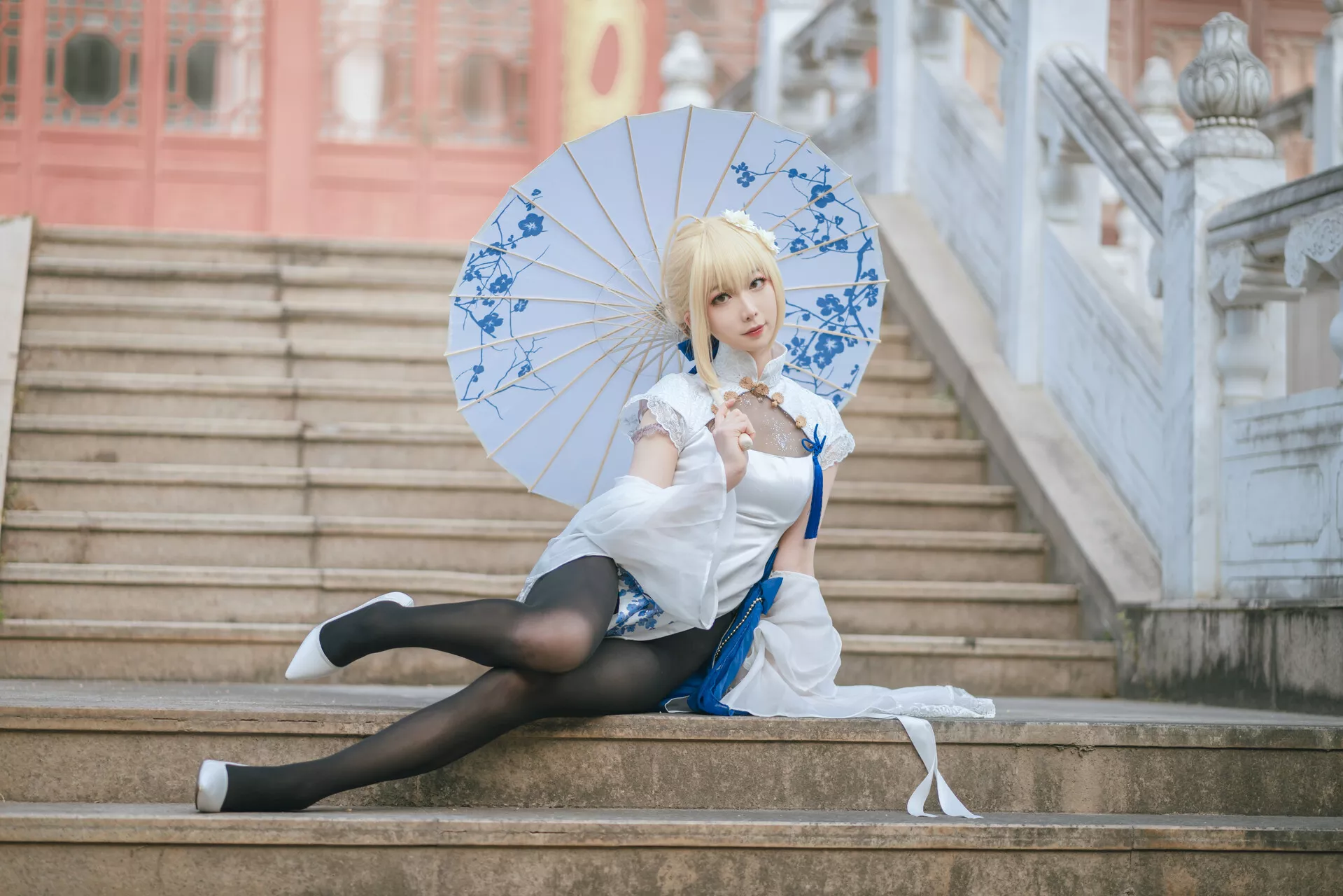 福利 No.2 Cosplay 【封疆疆 Arturia v】 美人 Pendragon saber旗袍