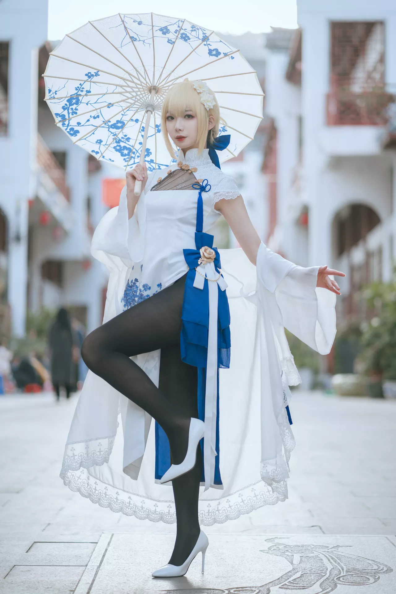 福利 No.2 Cosplay 【封疆疆 Arturia v】 美人 Pendragon saber旗袍