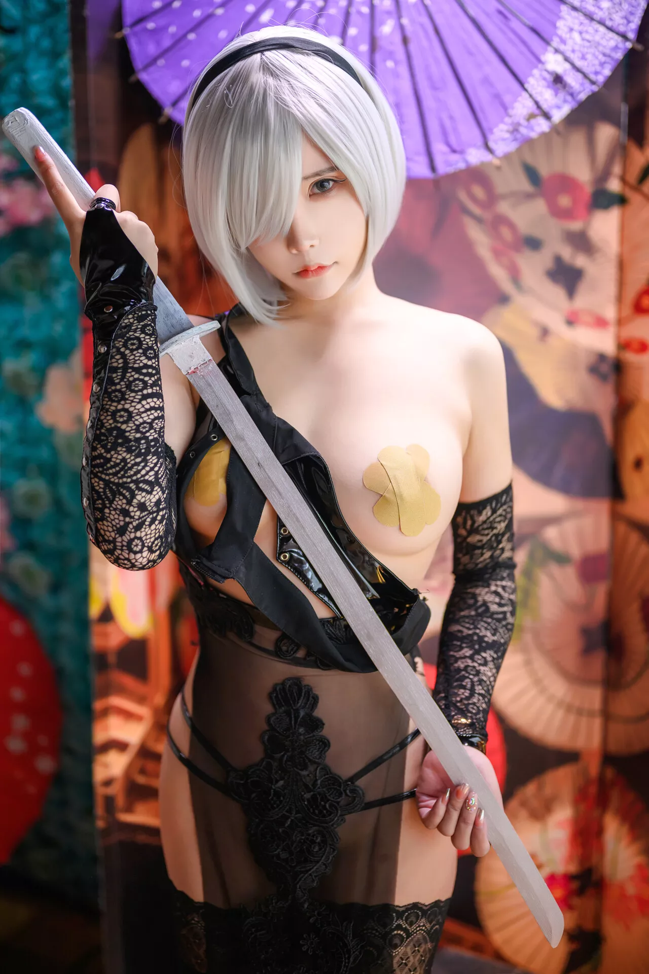 靡烟旗袍 佳人 2B Cosplay 福利 【抱走莫子】
