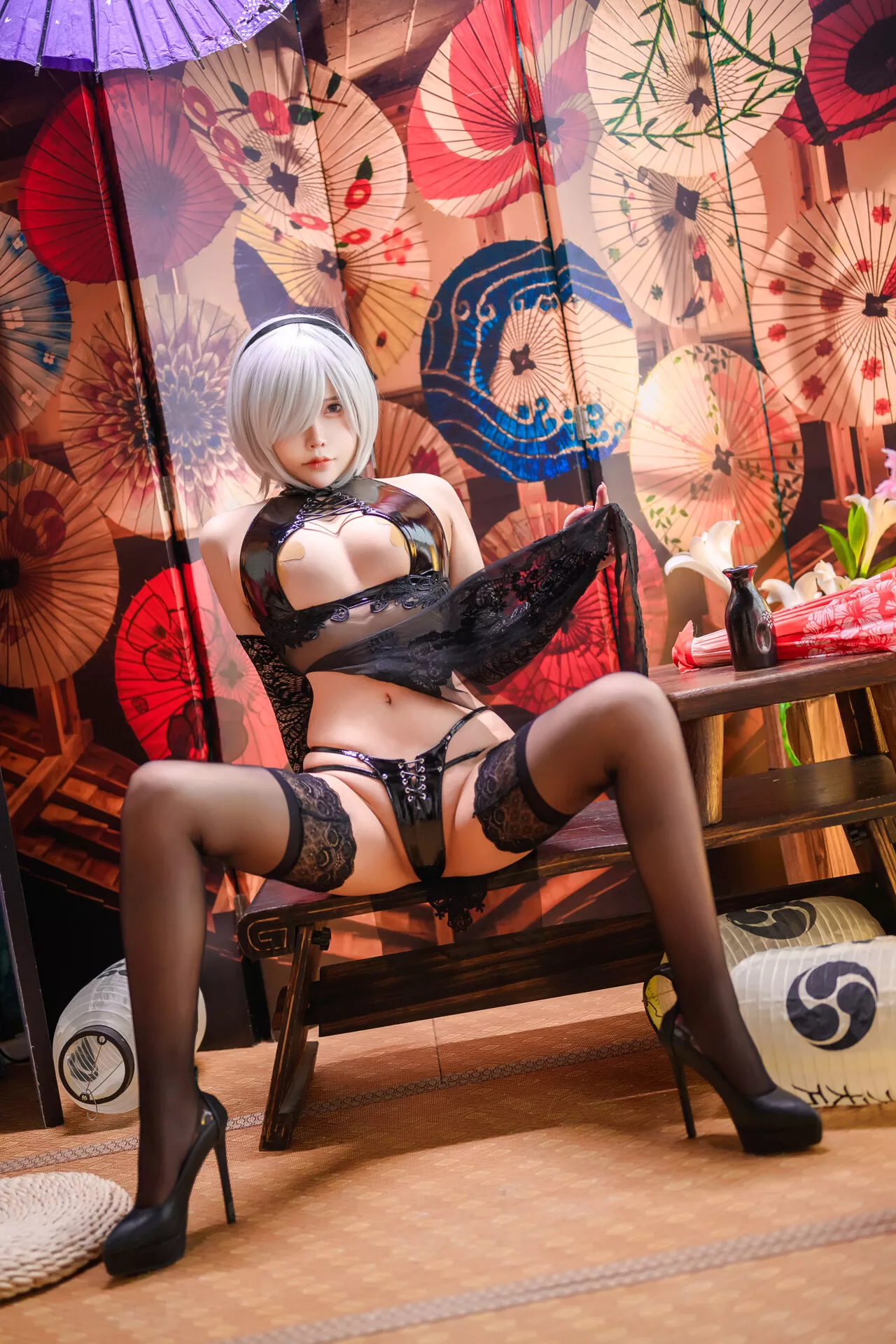 靡烟旗袍 佳人 2B Cosplay 福利 【抱走莫子】