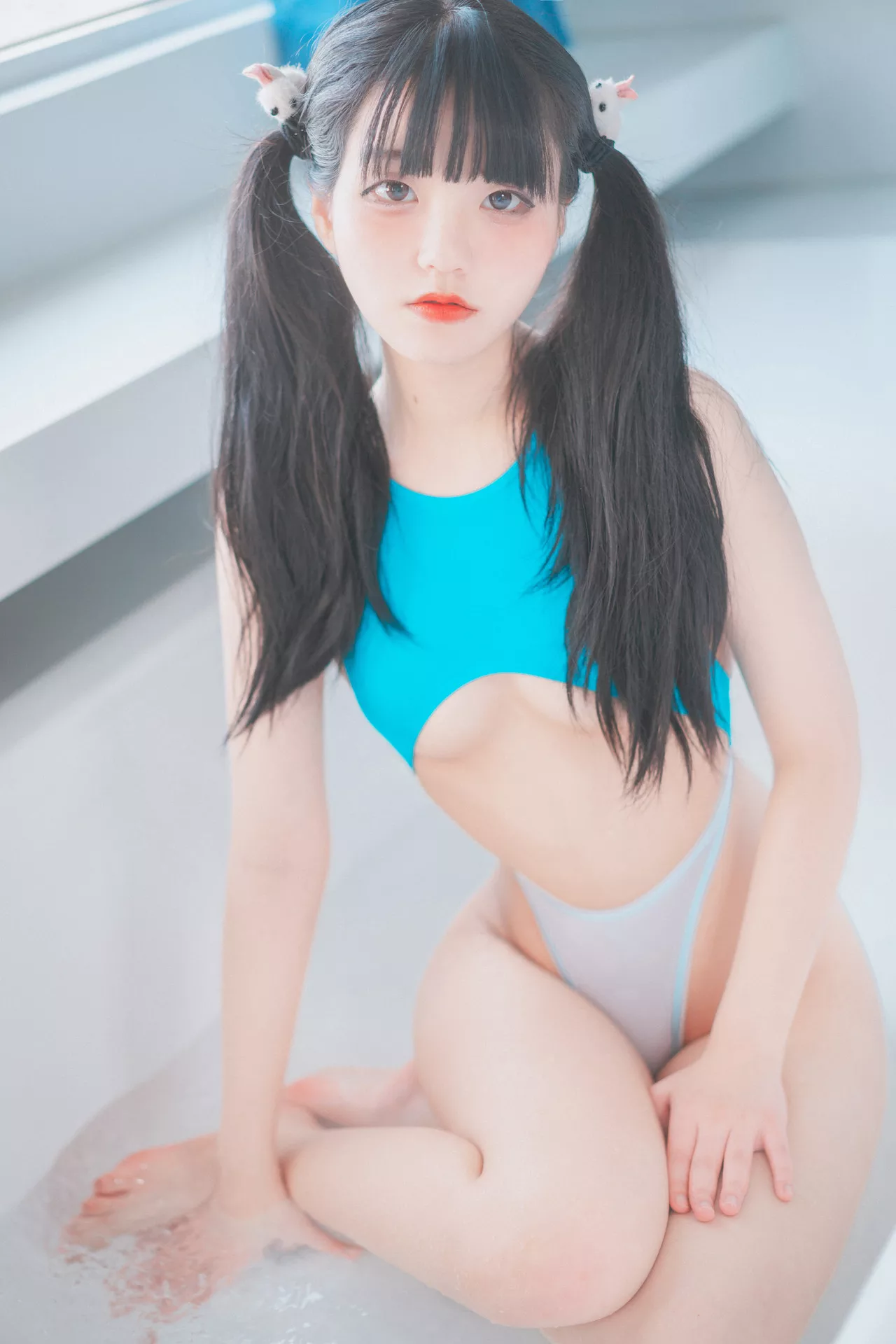 #3 Jeong 韩国 Lessons 美模 写真 大佳玩】 Jenny Swimming 【DJAWA 全集修正