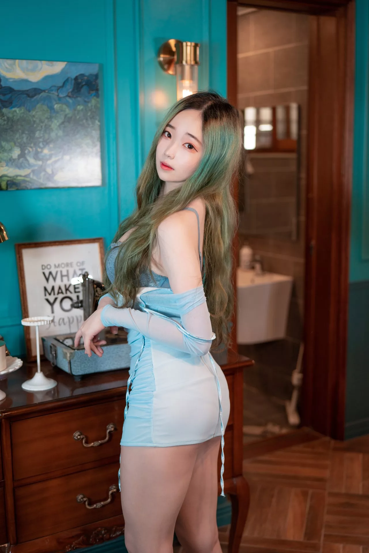 佳人 Bambi【CreamSoda No.10 (55P) 南韩 Bambi 苏打】 Set.1 写真 奶油