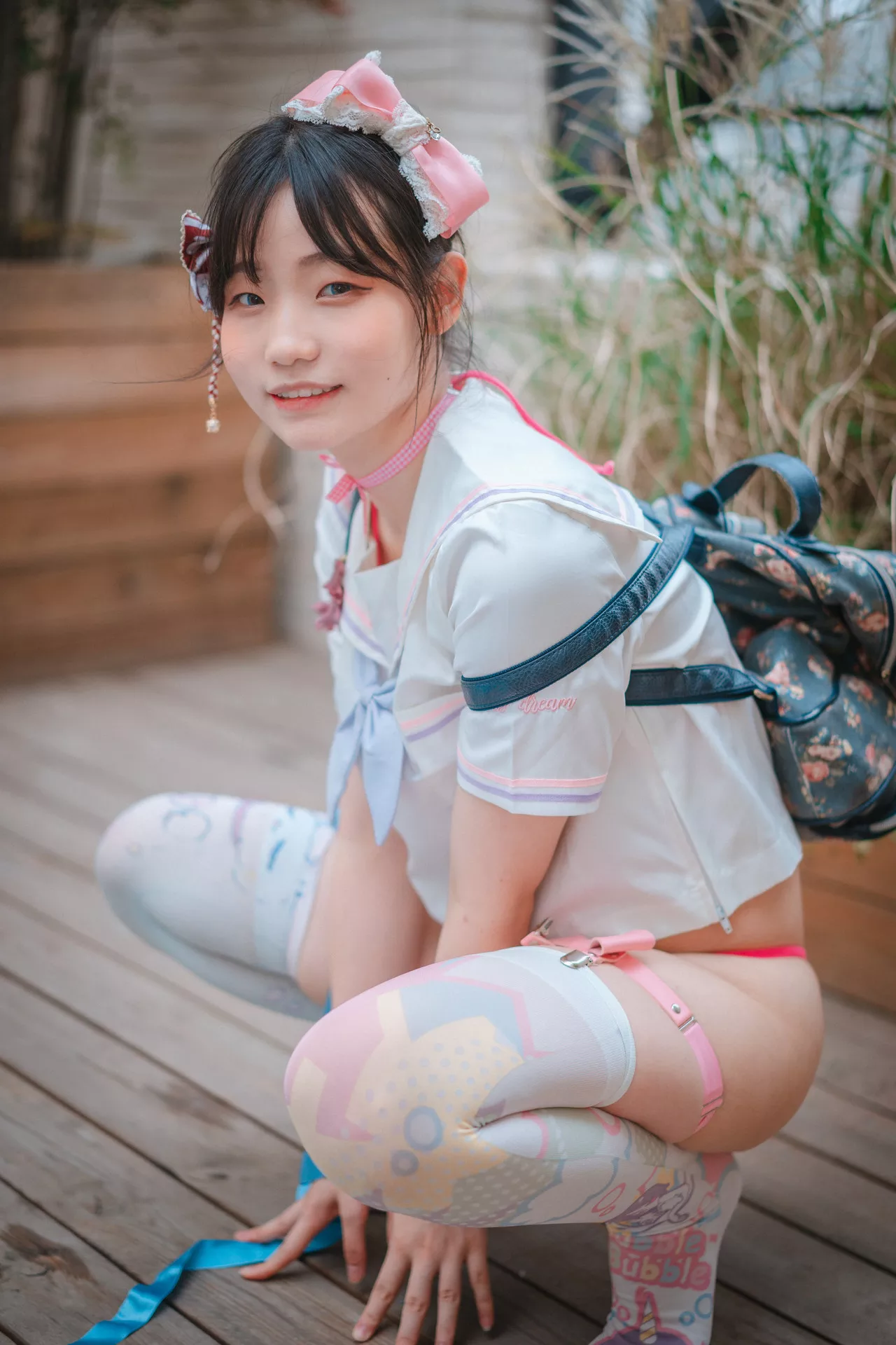 (Backpacker 全集修正 摄影 Violeta Mimmi【DJAWA 辣模 韩国 Girl) Mochilero en 大佳玩】