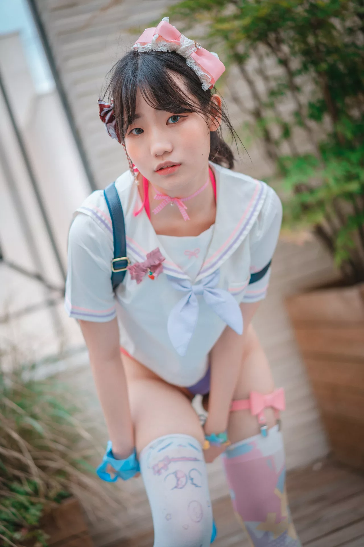 (Backpacker 全集修正 摄影 Violeta Mimmi【DJAWA 辣模 韩国 Girl) Mochilero en 大佳玩】