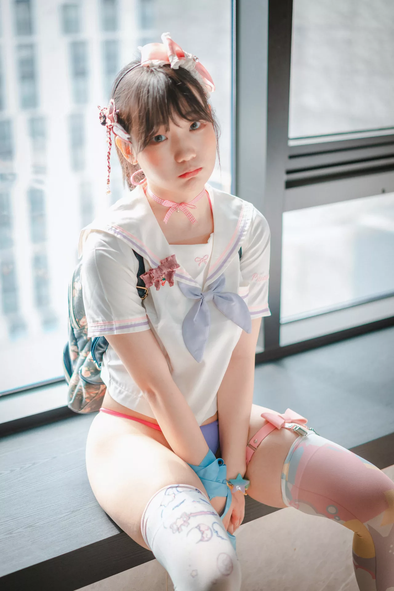 (Backpacker 全集修正 摄影 Violeta Mimmi【DJAWA 辣模 韩国 Girl) Mochilero en 大佳玩】