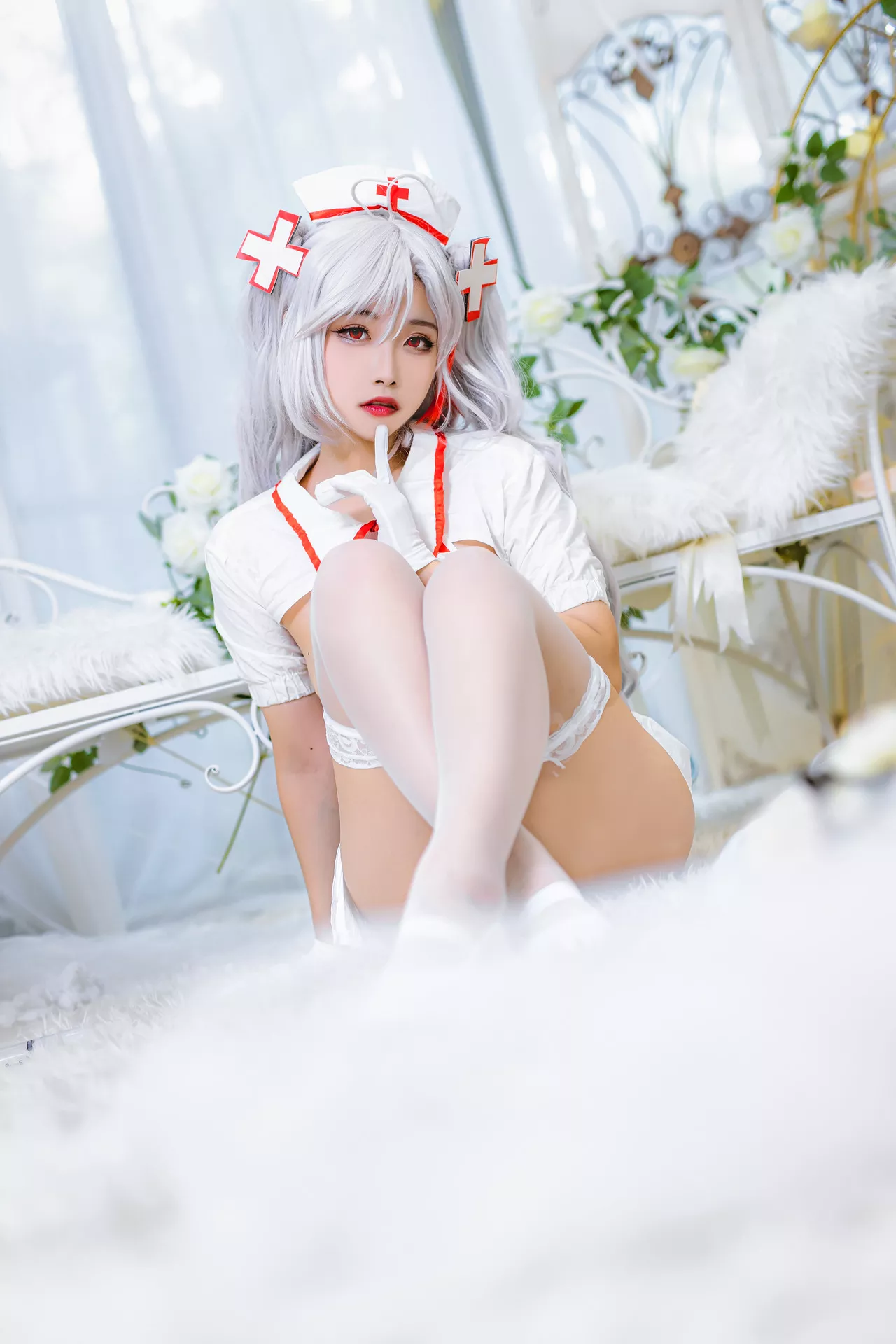 【Momo Nurse 欧根亲王 Eugen 女神 ko 护理 Cosplay Prinz 葵葵】 福报