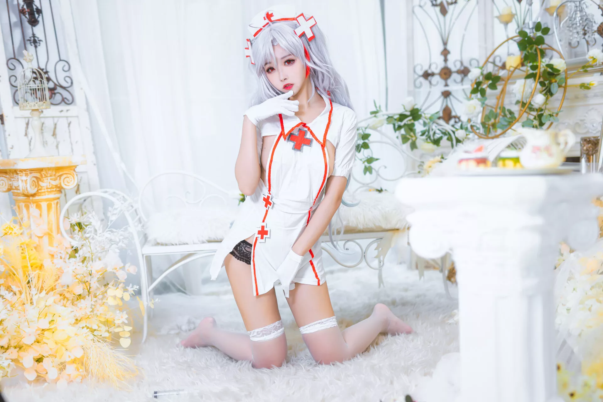 【Momo Nurse 欧根亲王 Eugen 女神 ko 护理 Cosplay Prinz 葵葵】 福报