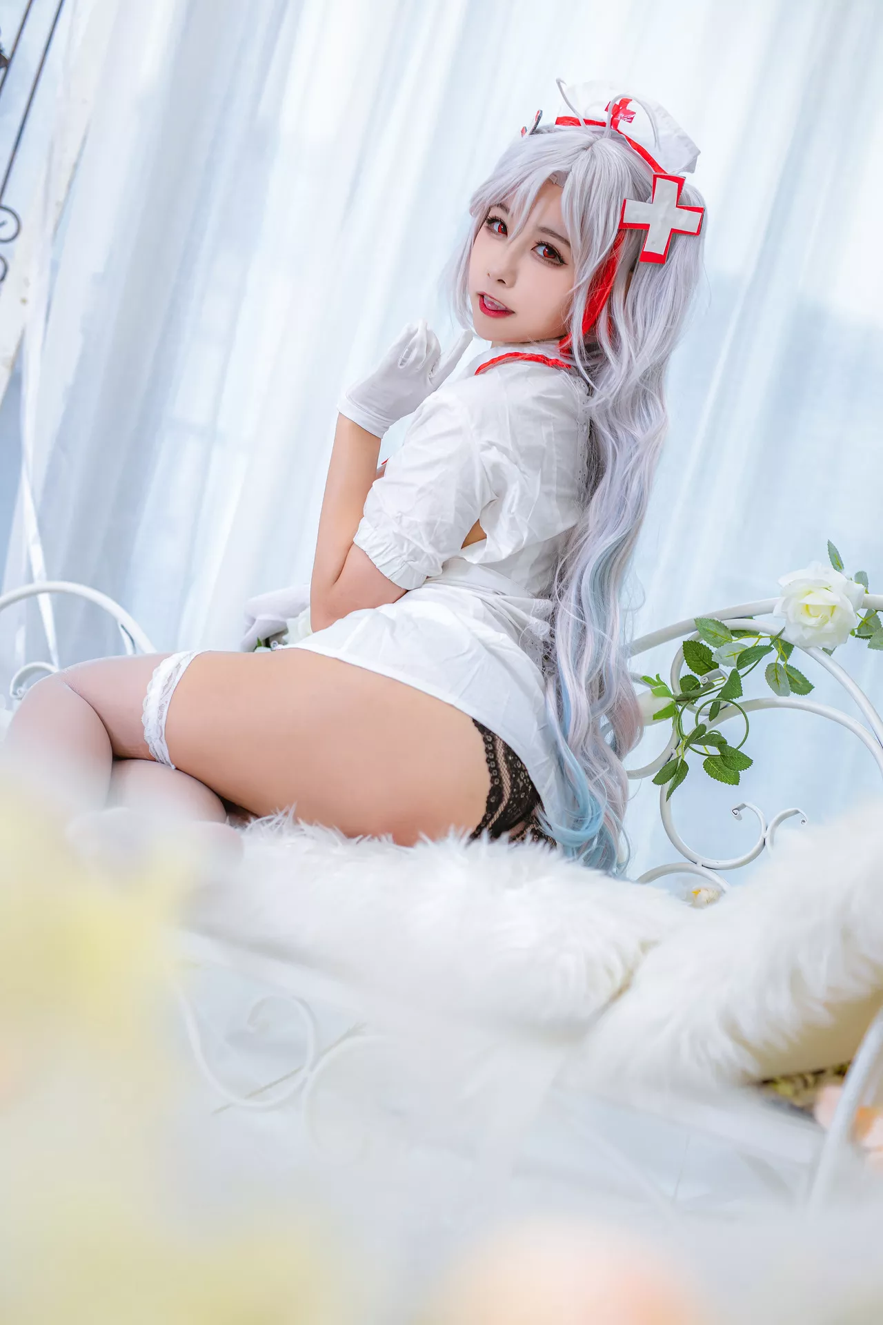 【Momo Nurse 欧根亲王 Eugen 女神 ko 护理 Cosplay Prinz 葵葵】 福报